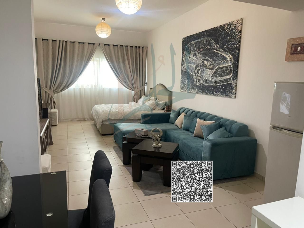 For serious inquiries only Furnished studio apartment for monthly rent Ajman Ajman's most prestigious towers Ajman One Towers A fu