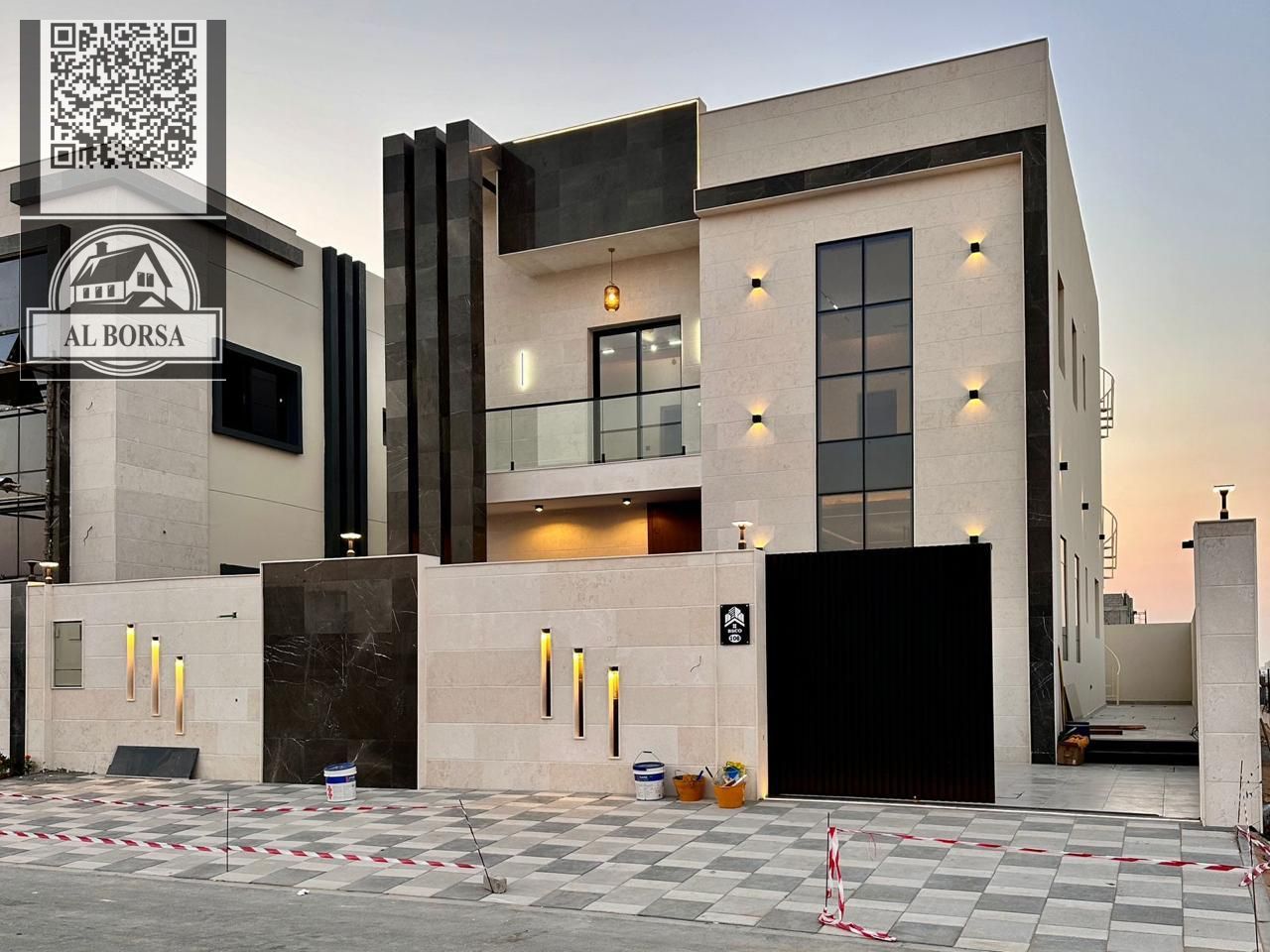 Villa for sale – Al Zahiyah area, Ajman – 4 master bedrooms, living room, majlis, maid's room, prime location