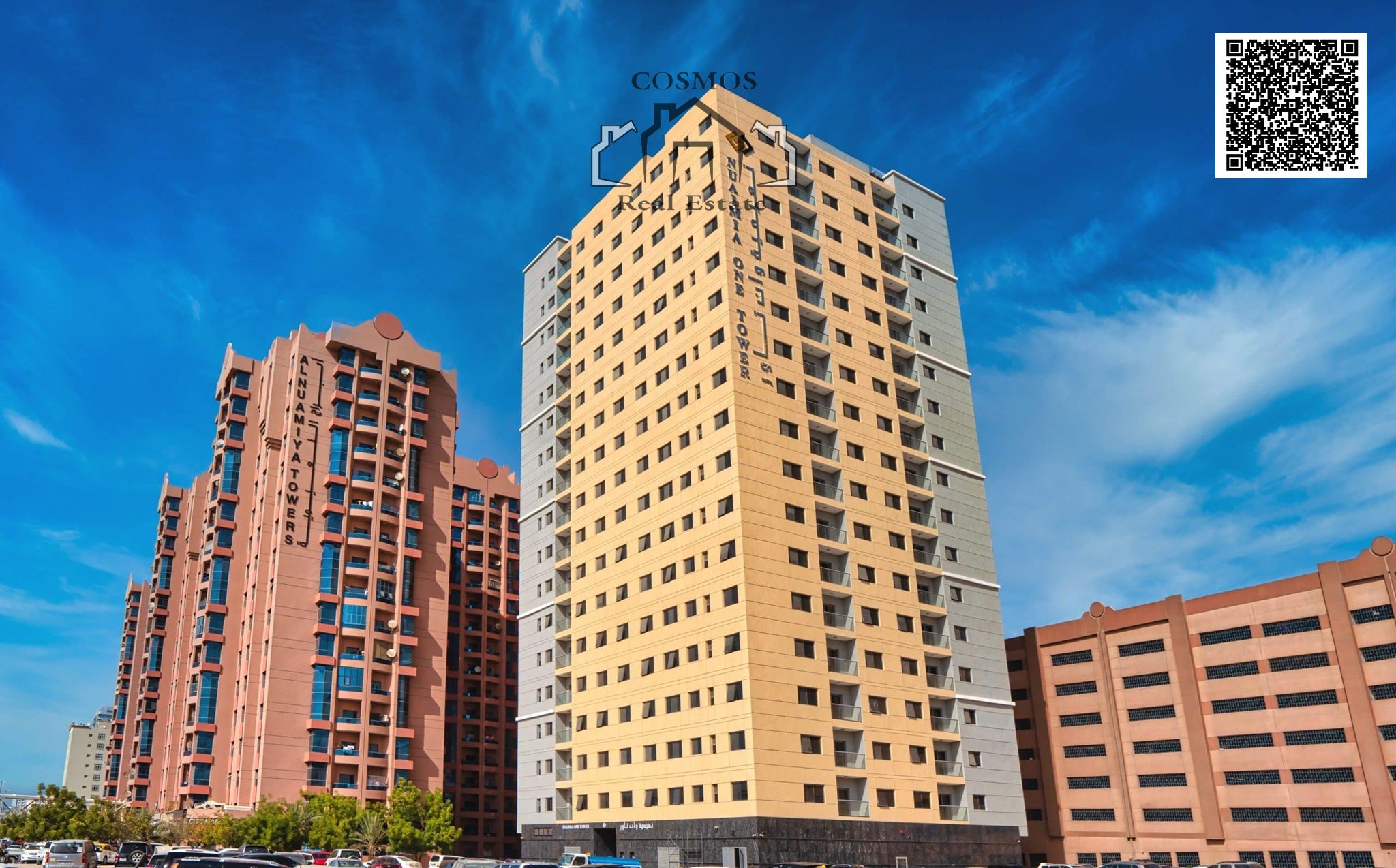 Monthly 4872/- AED Nuaimiya One Tower For SALE With Parking EMPTY