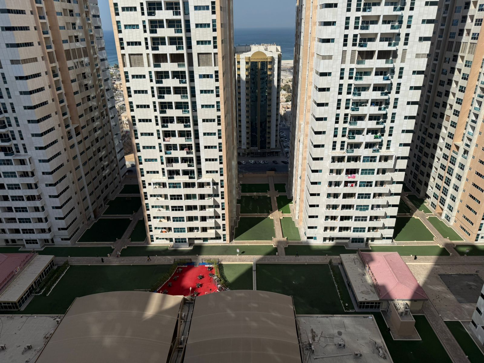 Two bedrooms and a living room for sale in Ajman One Towers with a sea view
