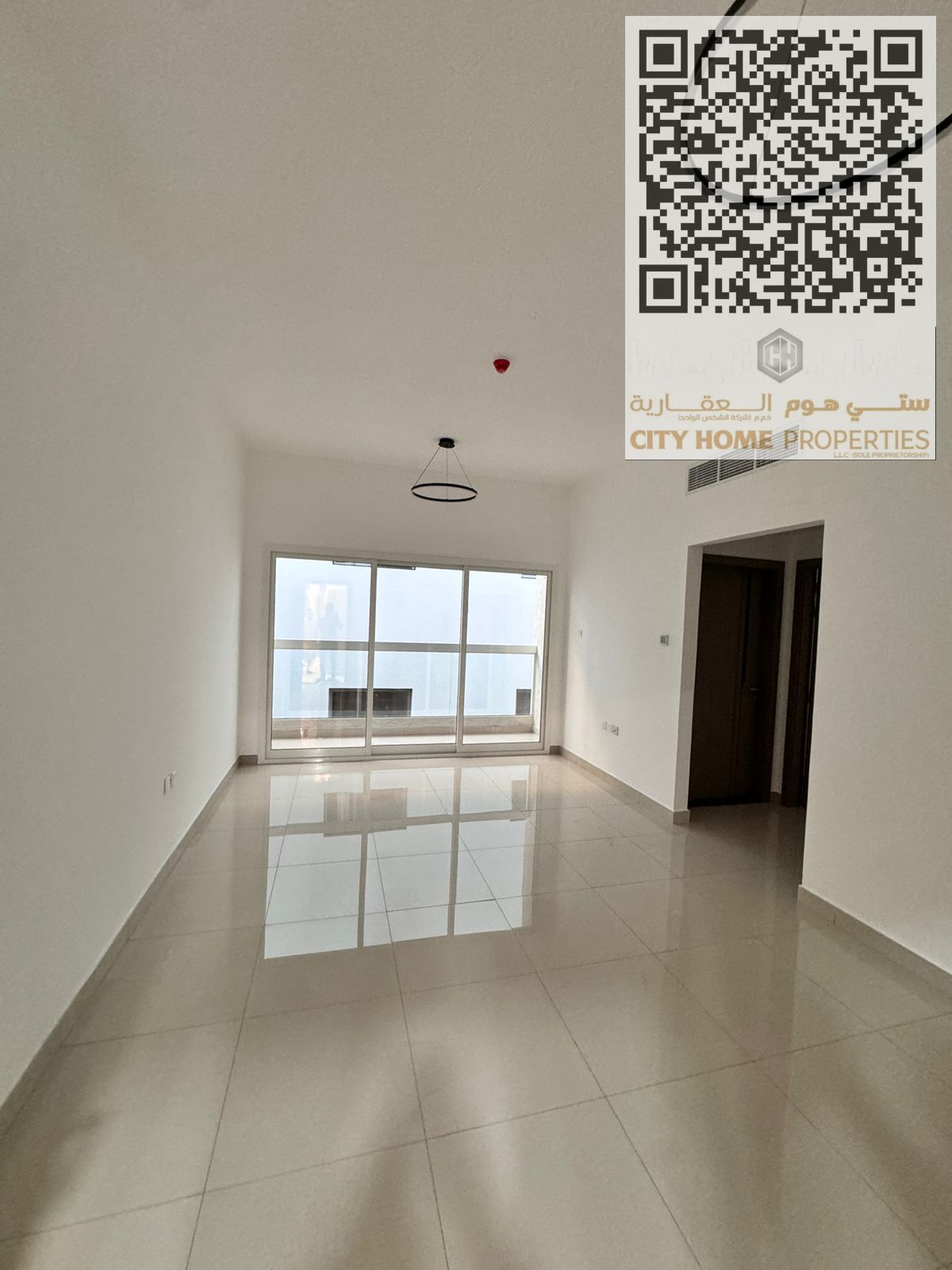 A 1-bedroom apartment with a hall is available for annual rent in the prestigious Al Jurf 3 area, Ajman. This unit is first occupancy and located in a