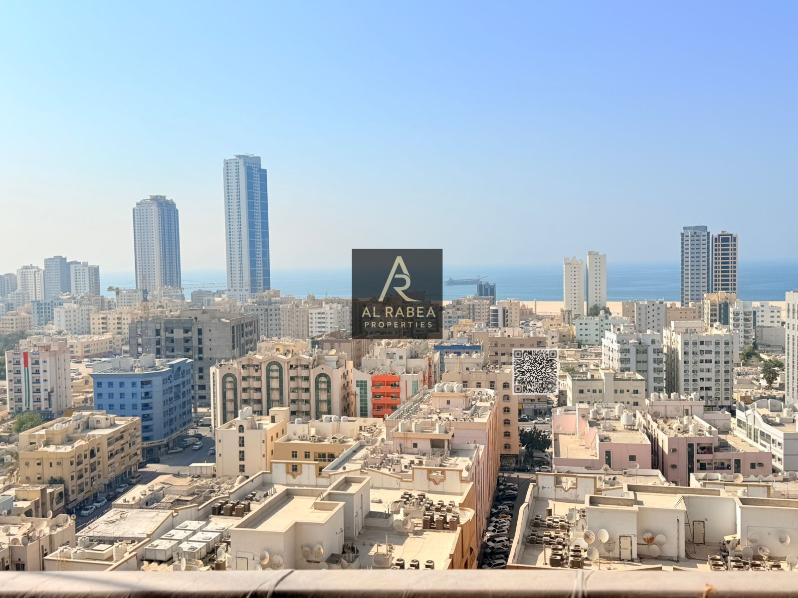 For Rent in Ajman – Liwara Area 3 bedrooms and 2 living rooms Maid’s room 5 bathrooms Built-in wardrobes 4 balconies Open and sea view Free air condi