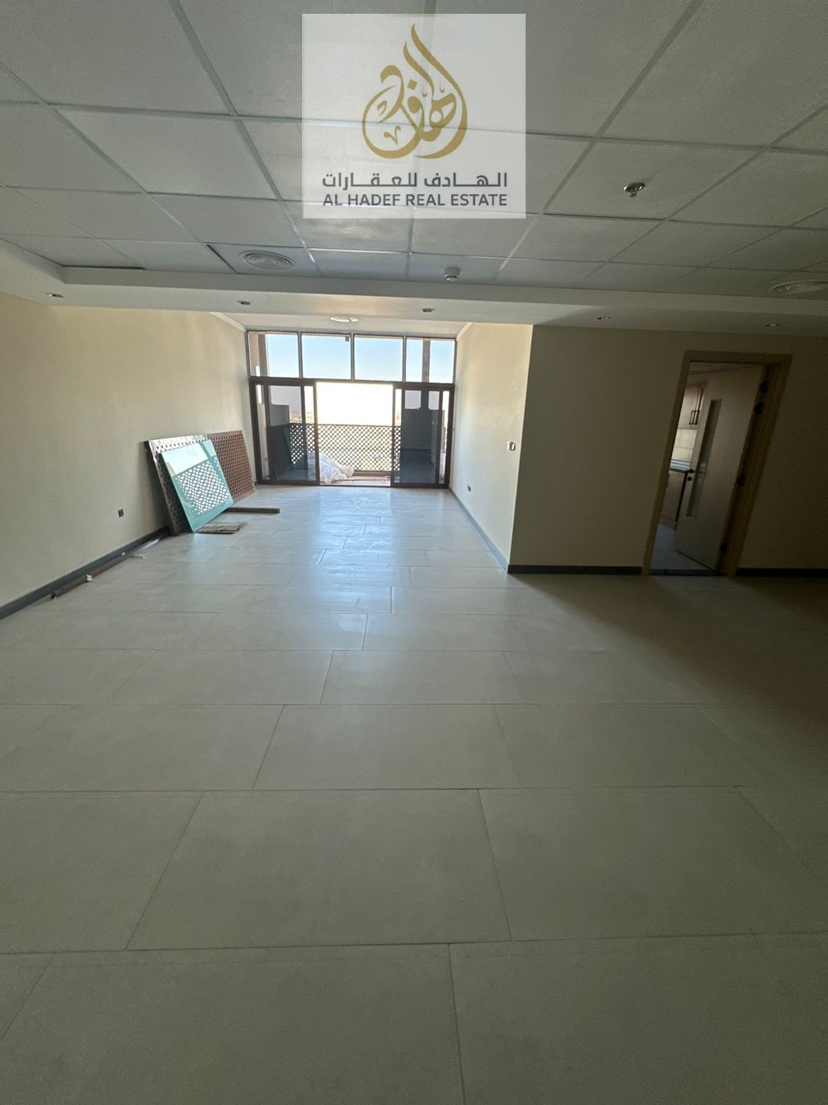 Annual rent in Ajman, Al Bustan area, near Ajman Museum. The building is suitable for families. Apartment with three bedrooms, a living room, a maid's