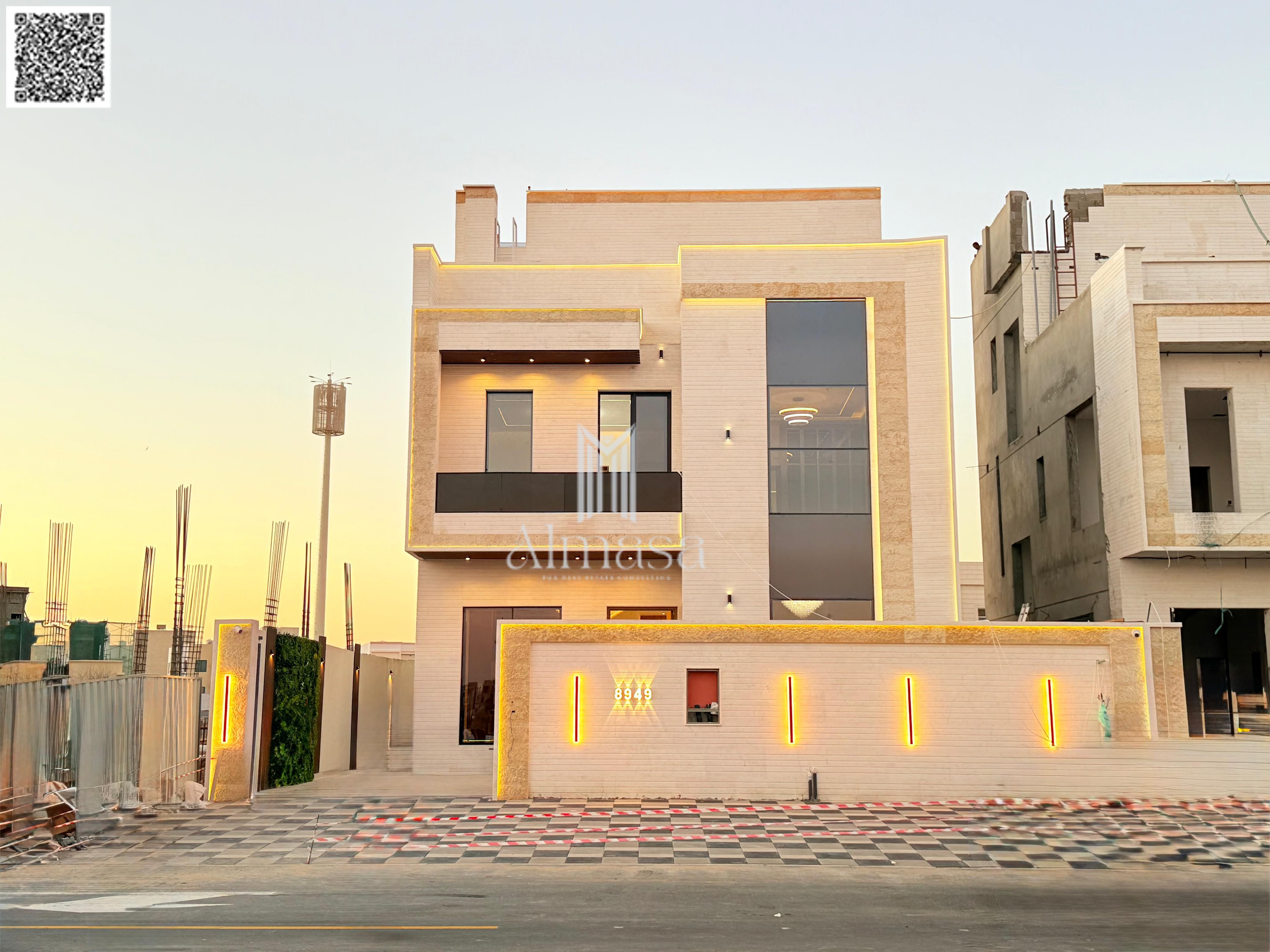 Own a modern villa, including registration and ownership fees, ready to move in, in one of the most prestigious areas of Ajman.