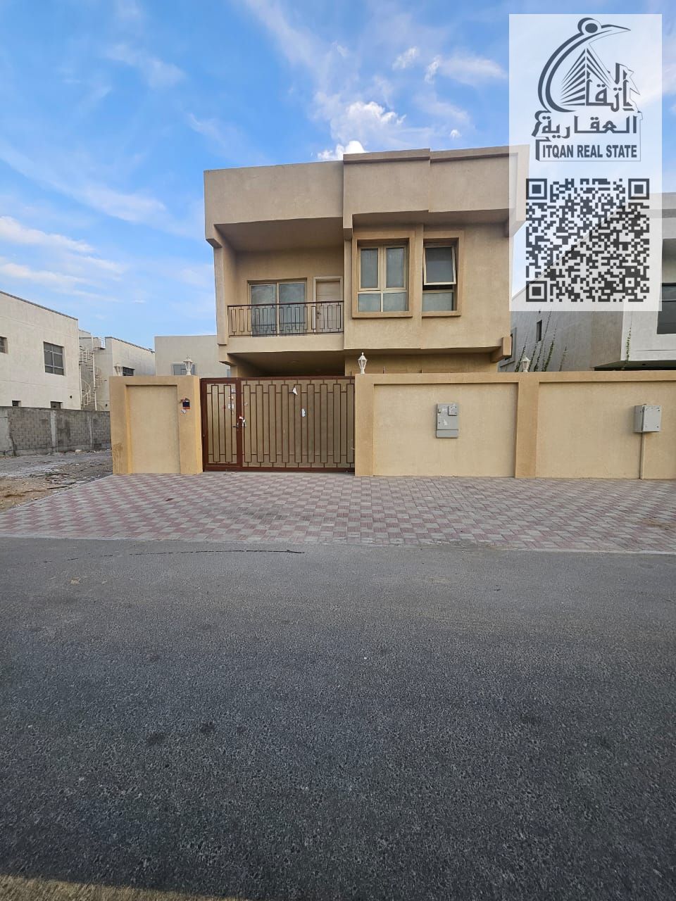 Villa for rent in Al Zahia with Emirati electricity, excellent location, spacious areas, large setback, and close to all services.