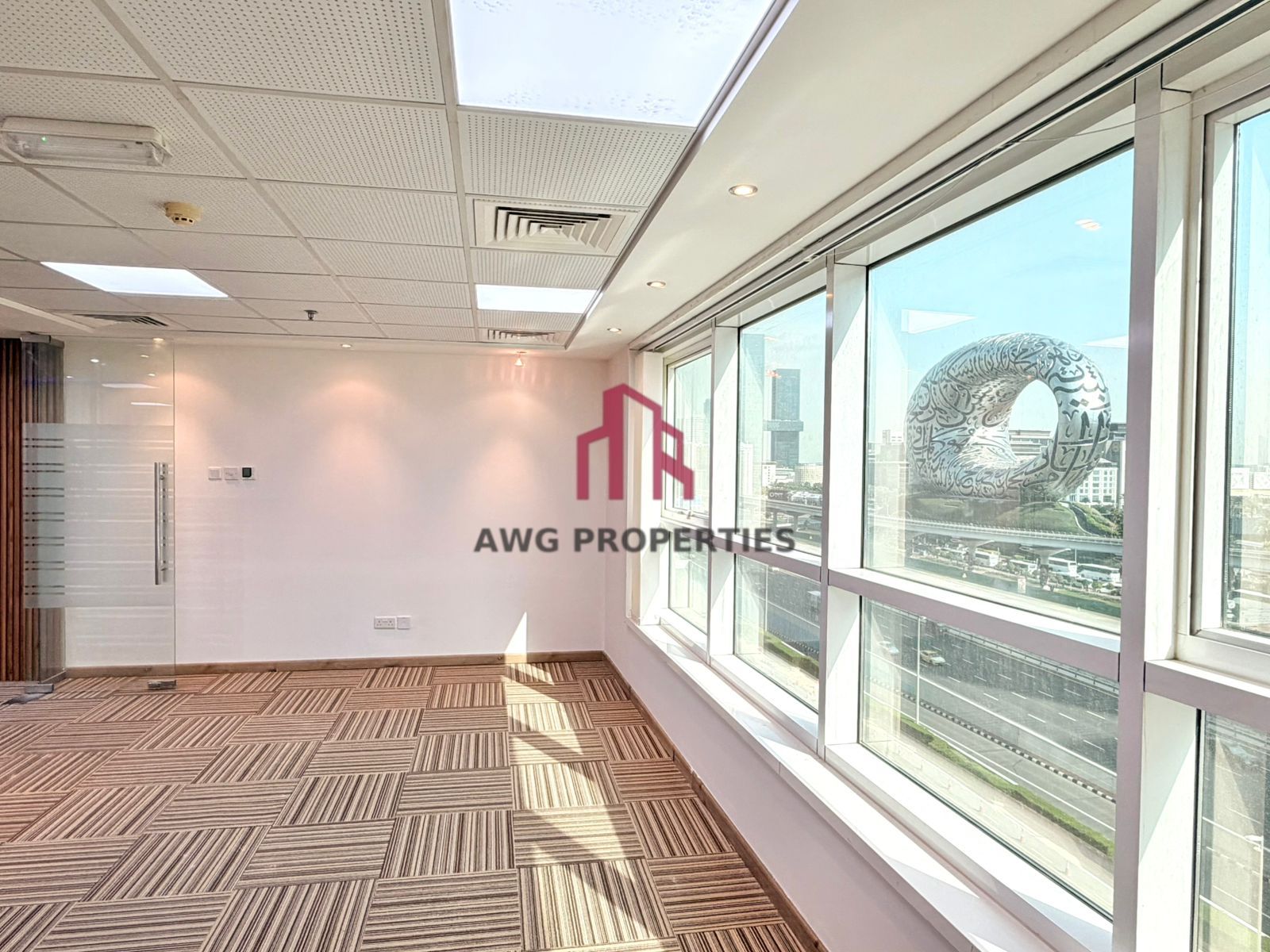 Premium Office next to metro | Stunning SZR road view | Fitted