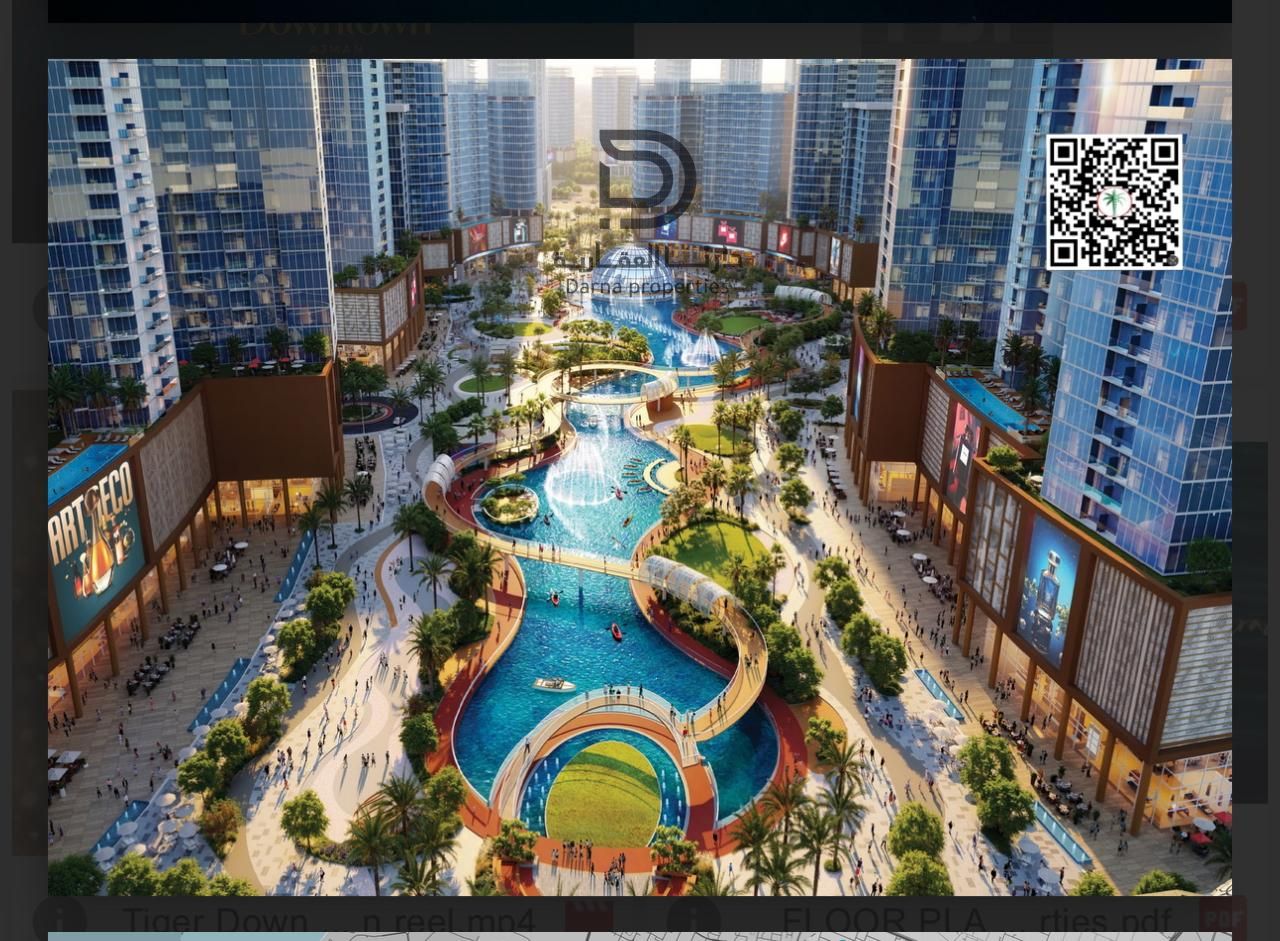 One-bedroom apartment with a living room for sale in Tiger Downtown Tower, Ajman, in the Al Alya area. AED 730,488.00