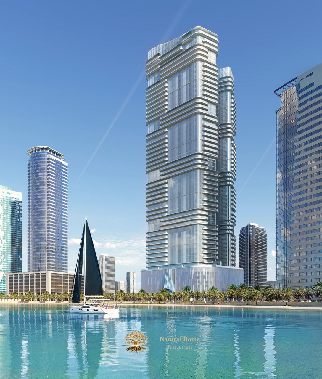 The home your family deserves: 4 bedrooms and a lounge in Joud Tower Al Mamzar, open sea view, competitive price, and a smart and flexible payment pla