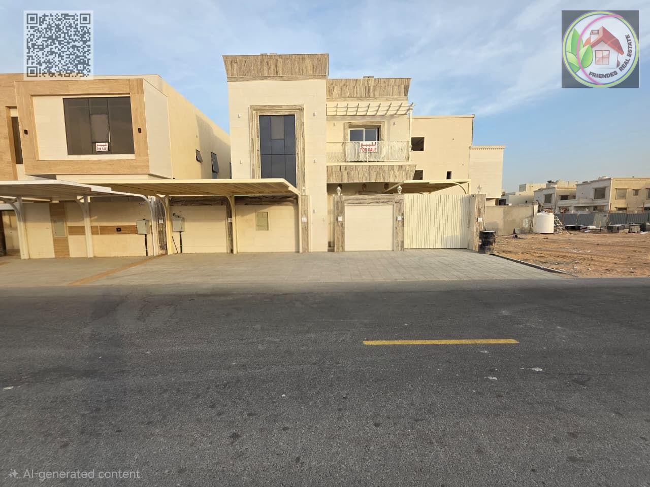 Villa in Al Zahiyah, Ajman | Includes electricity, water, and central air conditioning | Freehold ownership for all nationalities | Close to the mosqu
