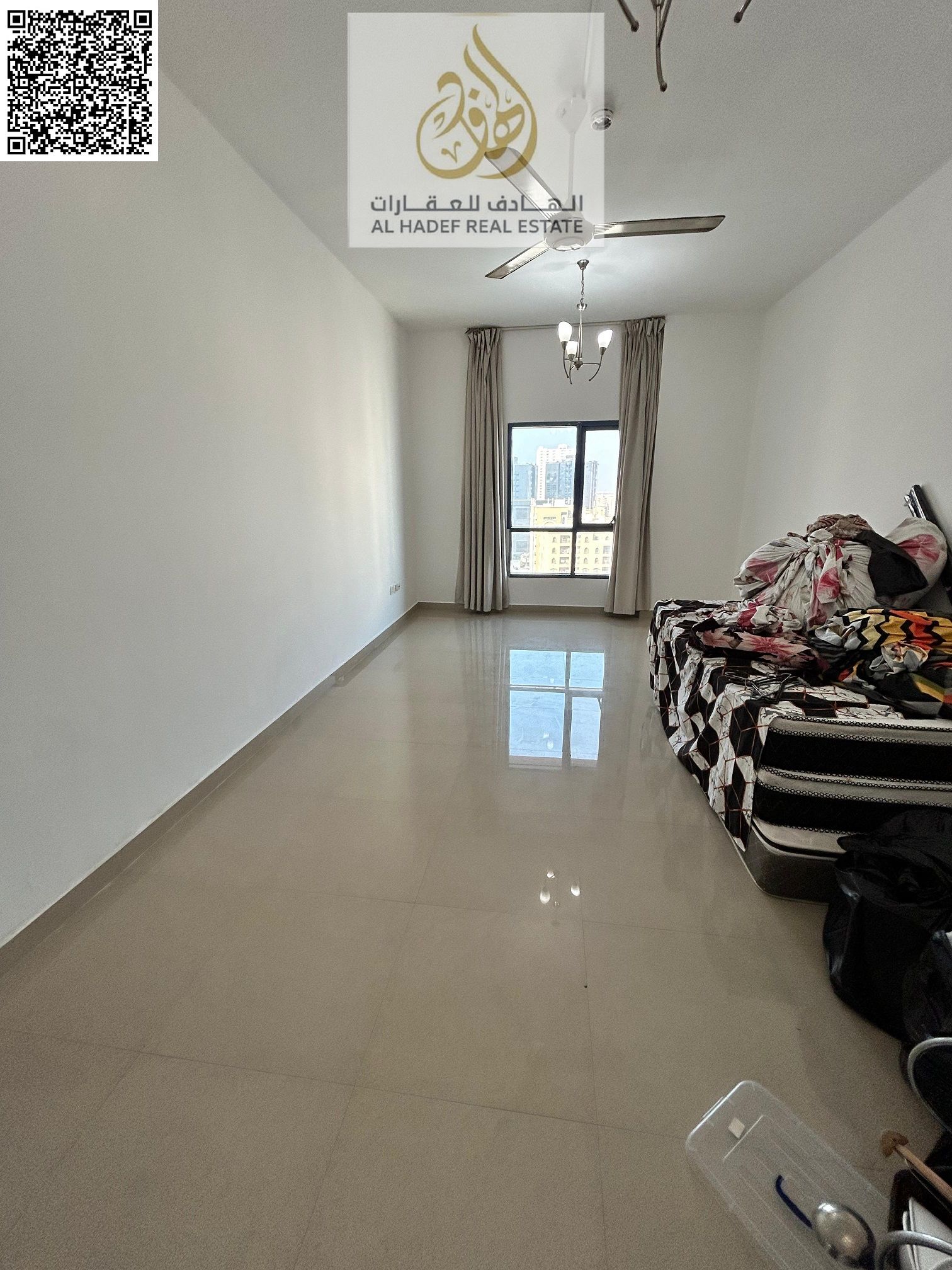 Last 2-bedroom apartment for sale in Al Nuaimiya Tower C, overlooking the Black Ramada Hotel. A unique ownership opportunity! 2-bedroom apartment for