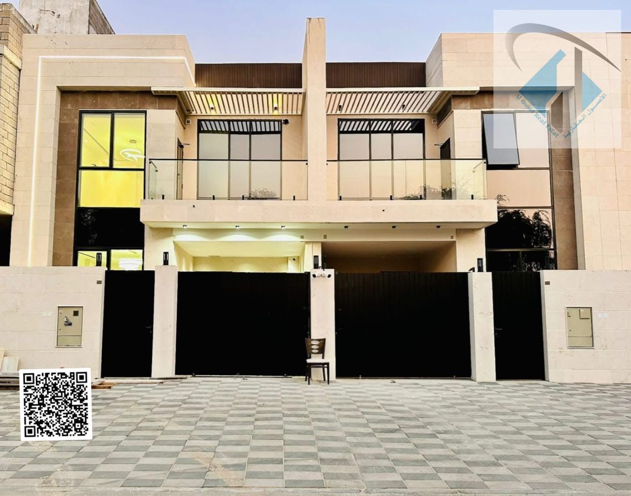 Villa for sale directly from the owner at a bargain price and without a down payment. A modern villa near the mosque, one of the most luxurious villas