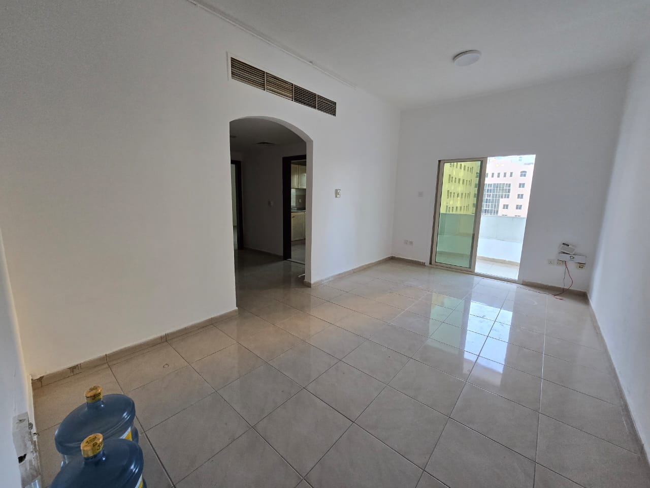 Two-bedroom apartment with a balcony in Al Qasimia Al Mahatta, clean condition, open view, delivered after full maintenance with flexible payment