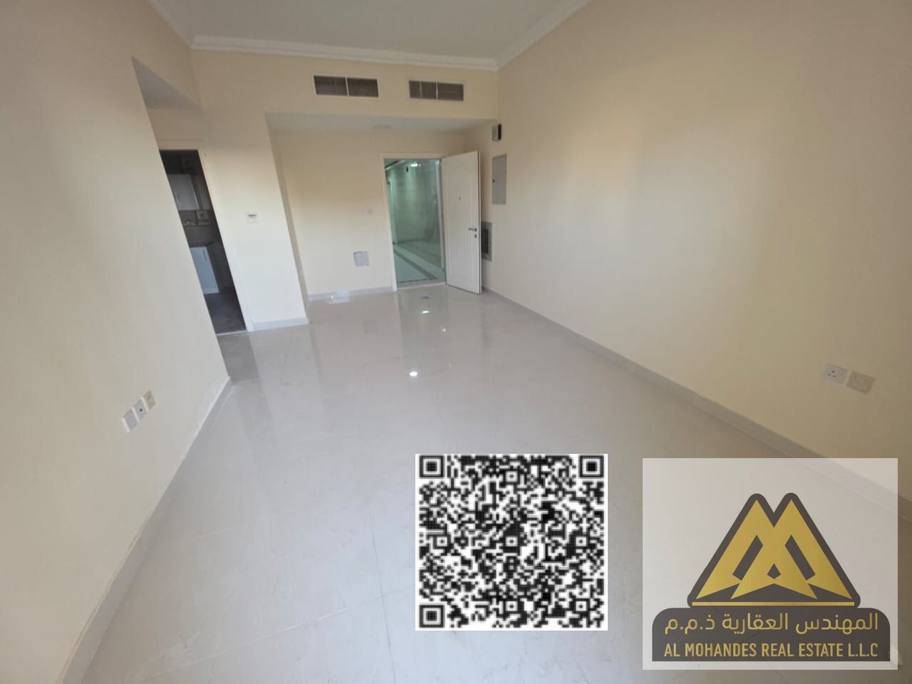 Two-bedroom apartment with a living room for annual rent in Ajman