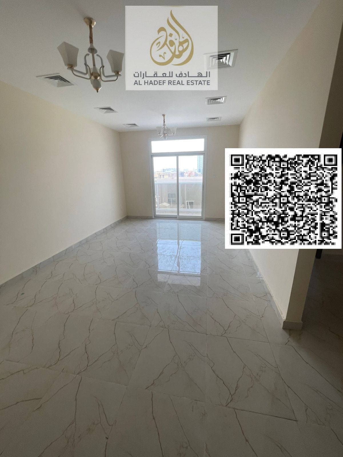 Two bedrooms, a living room, two bathrooms, a balcony, and a storage room. Second tenant. Excellent finishing. Very spacious. Prime location in Rawda