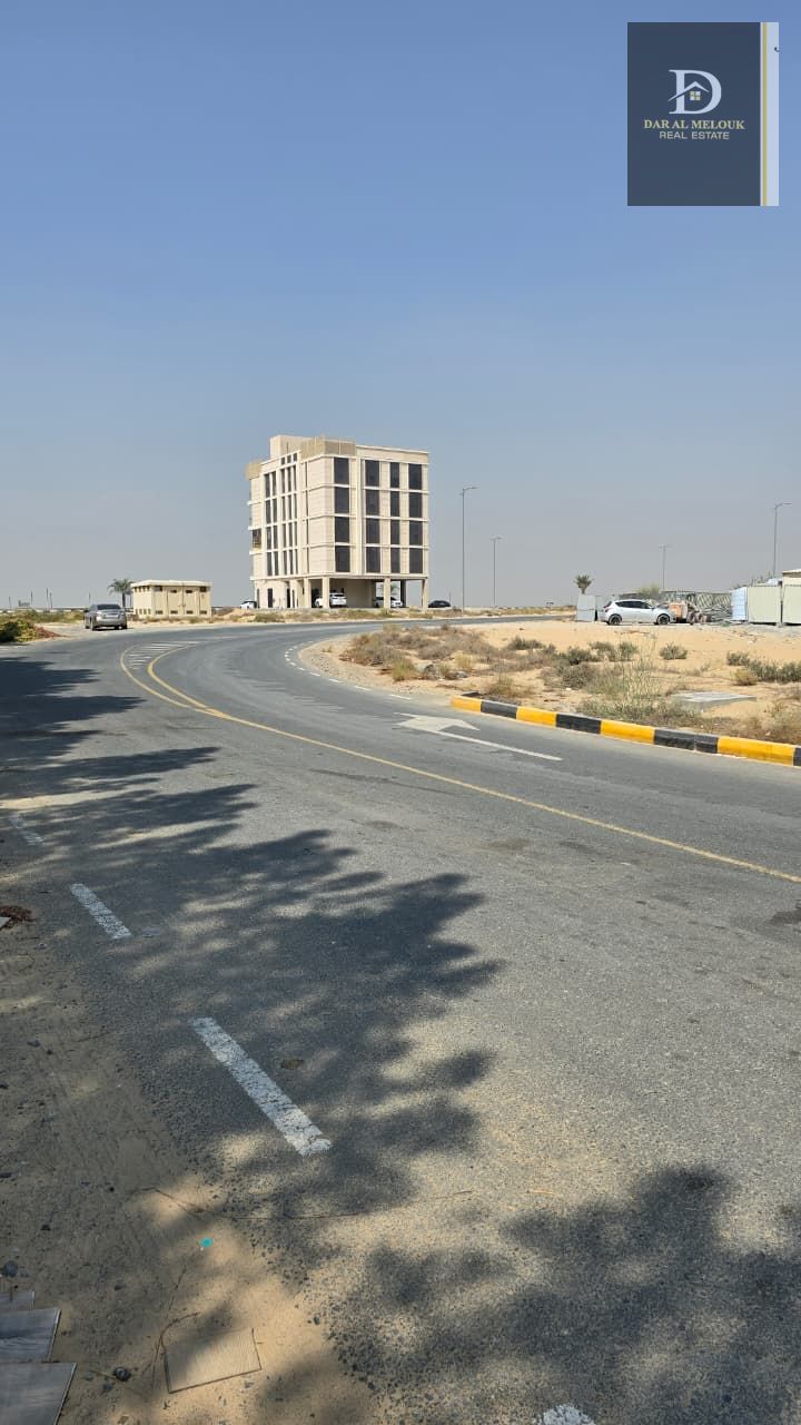 For Sale in Sharjah Tilal Area Commercial Land Area: 8260 sq ft Permit: Ground + 6 Floors Freehold for all nationalities Prime Location Land is