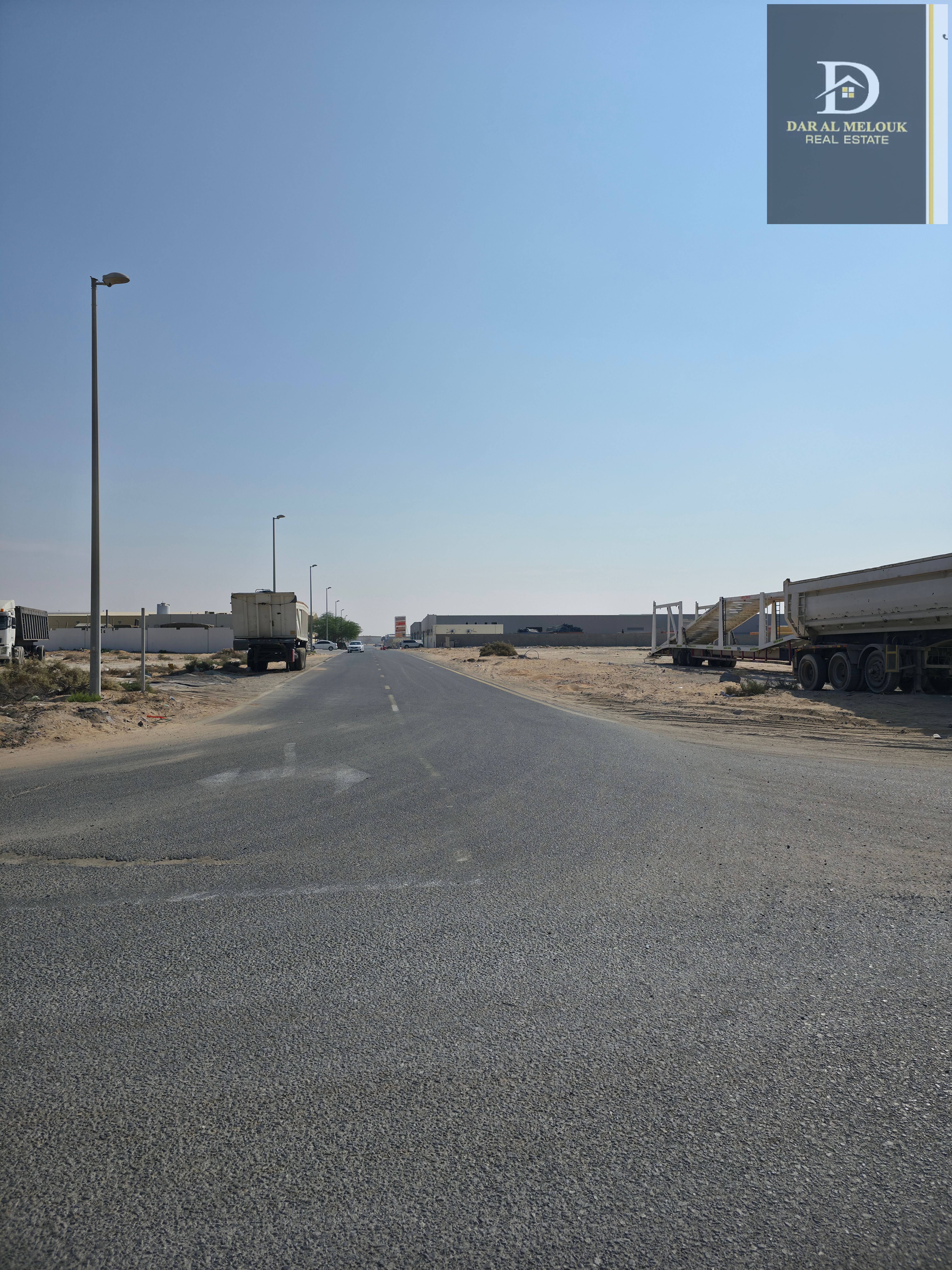 Industrial corner plot for sale on three streets – Al Sajaa (Al Jalil Al Hanu) | 65,000 sq ft | Freehold for all nationalities
