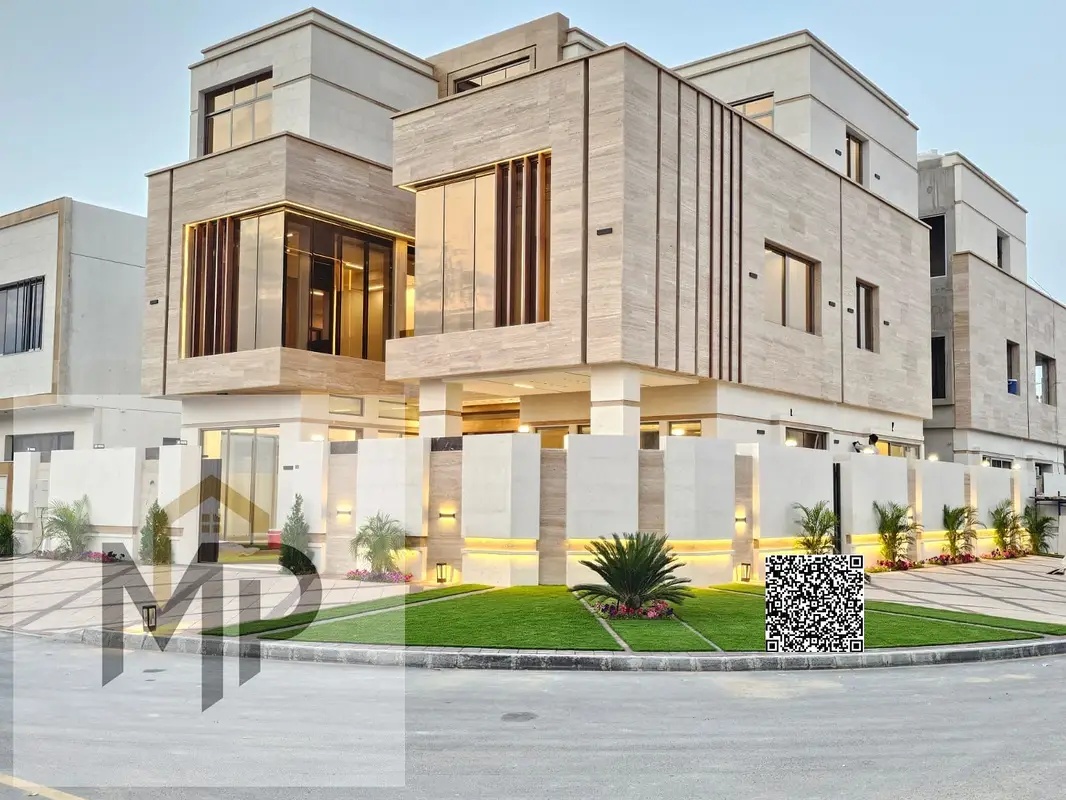 "A luxurious corner villa with 7 bedrooms, a private pool, an elevator, and a rooftop terrace. The price includes registration fees and air conditioni