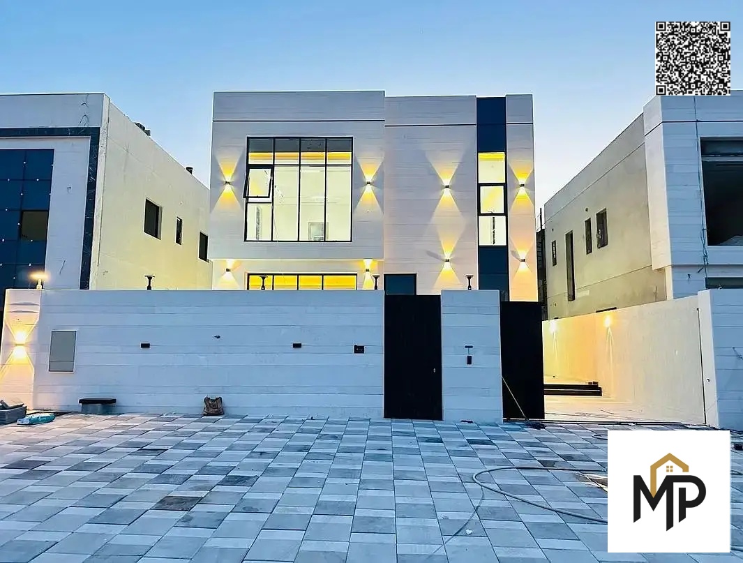 Modern villa for sale in Al Helio 2 – Ajman. A villa with a modern design and a prime location in the Al Helio 2 area. Registration fees are free.