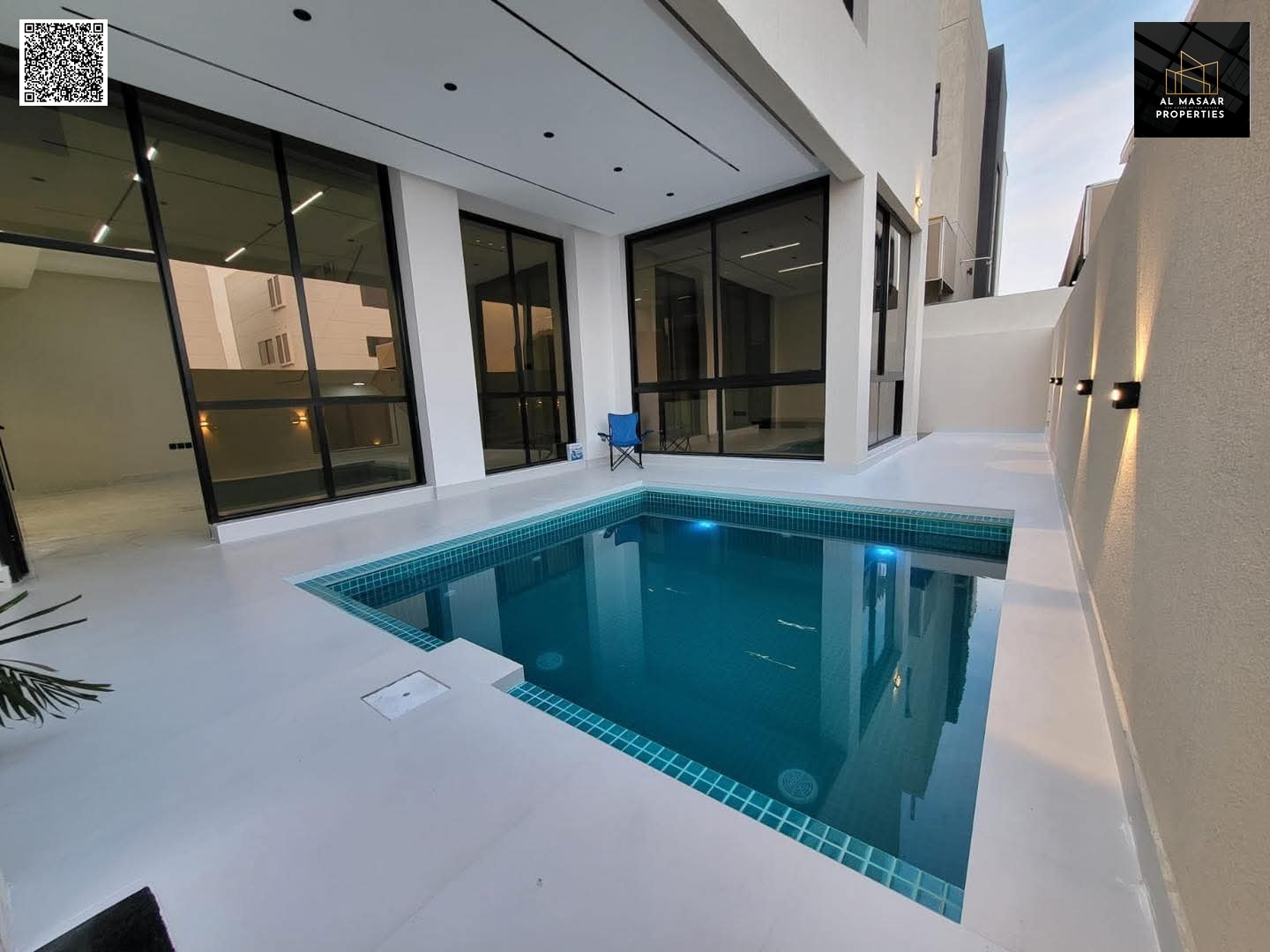 A modern architectural masterpiece embodying luxury at its finest, this elegant villa boasts a striking contemporary design, comprising two floors plu