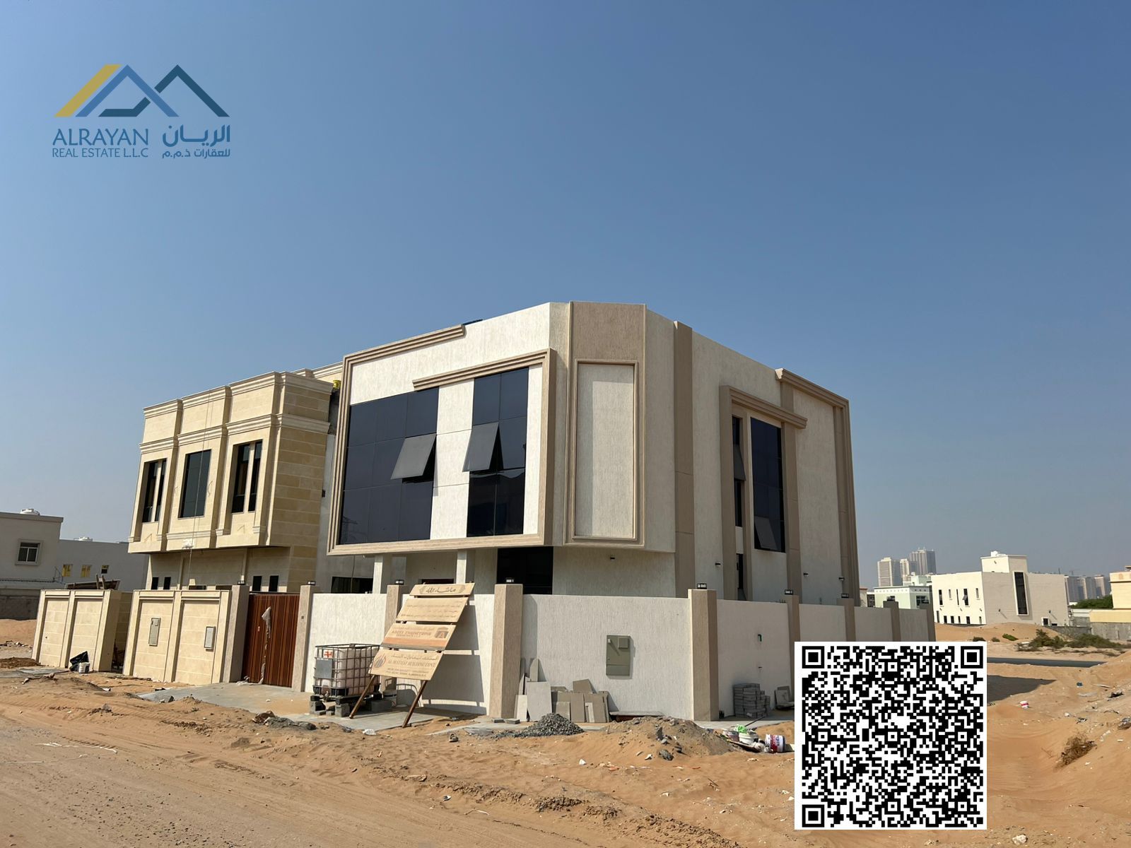 Includes air conditioning, corner unit on two streets, close to the mosque and all services.