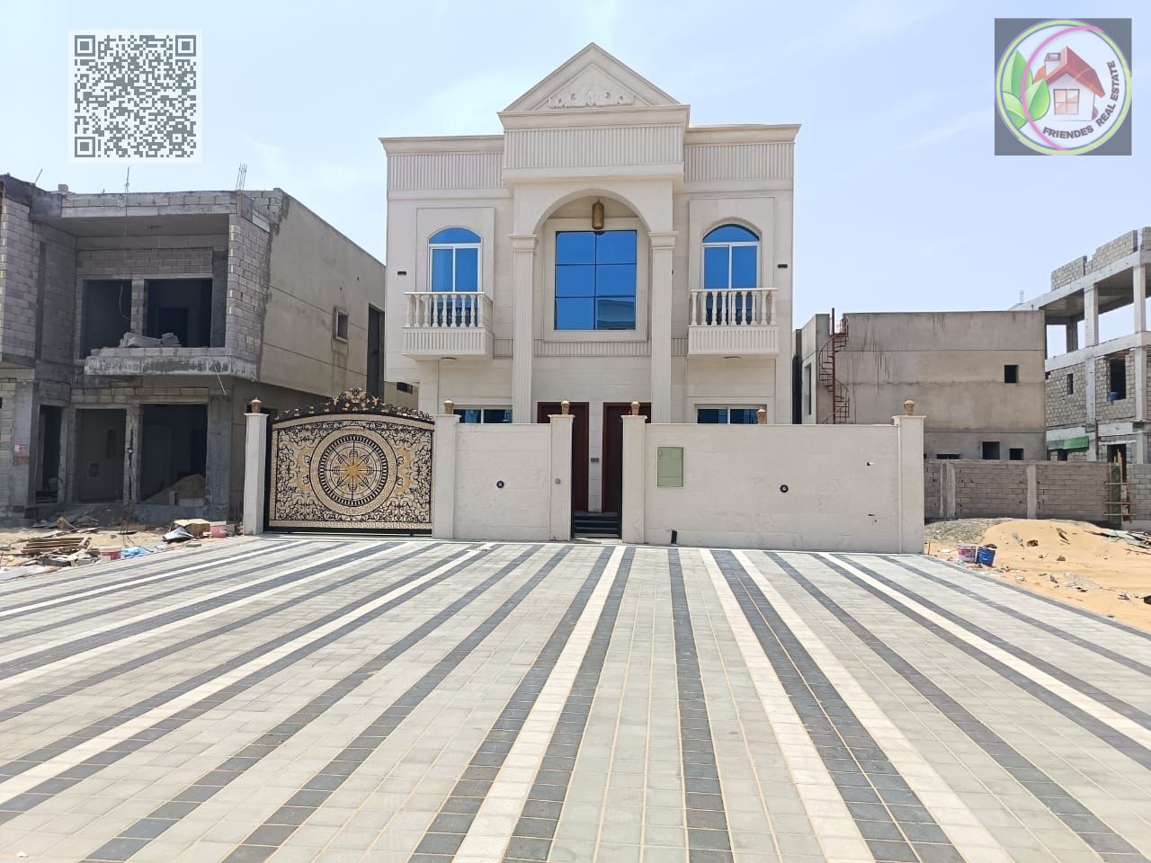Villa in Al Zahiyah area, Ajman | Freehold for all nationalities | Close to the mosque and all services