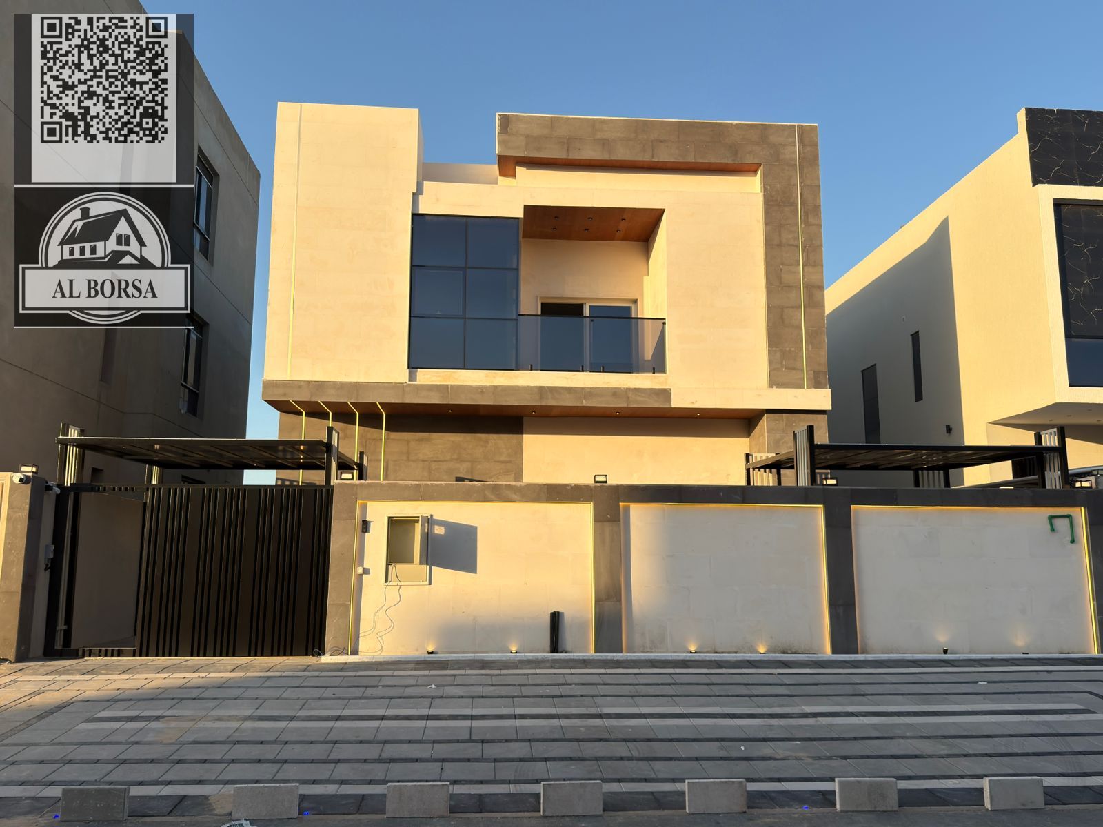 Villa for rent in Al Helio 2, Ajman, corner unit - 4 master bedrooms, majlis and living room
