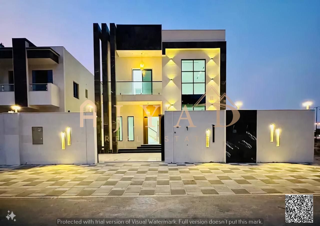 Luxury Modern Villa for Sale in Al Zahia – Ajman. Price includes registration and ownership fees. Quiet location close to all amenities