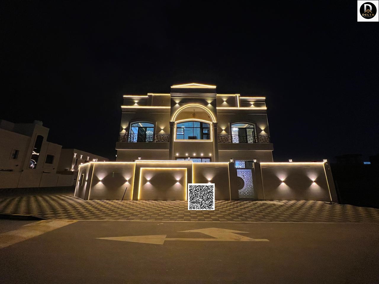 An exceptional opportunity to own a high-end villa that combines classic luxury with a strategic location, situated on the corner of two streets and d