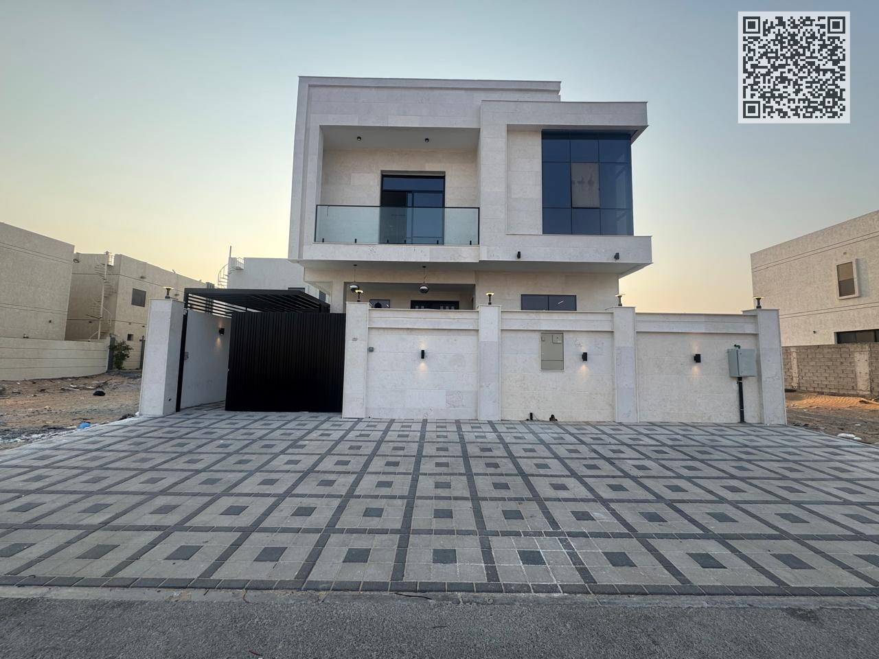 Villa at an all-priced price, electricity and water charges on the main street are ready to live in the most prestigious areas of Ajman, free for all nationalities.