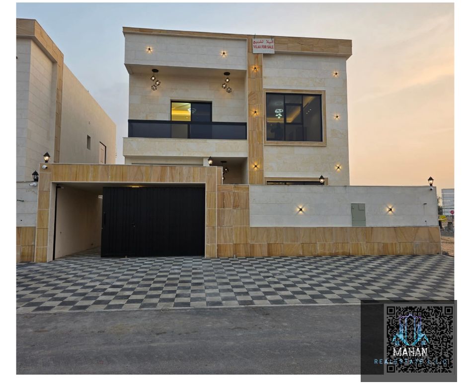 Two Villas for Sale in Al Helio 2 – Gardens District | 5 Master Bedrooms | Near Mosque