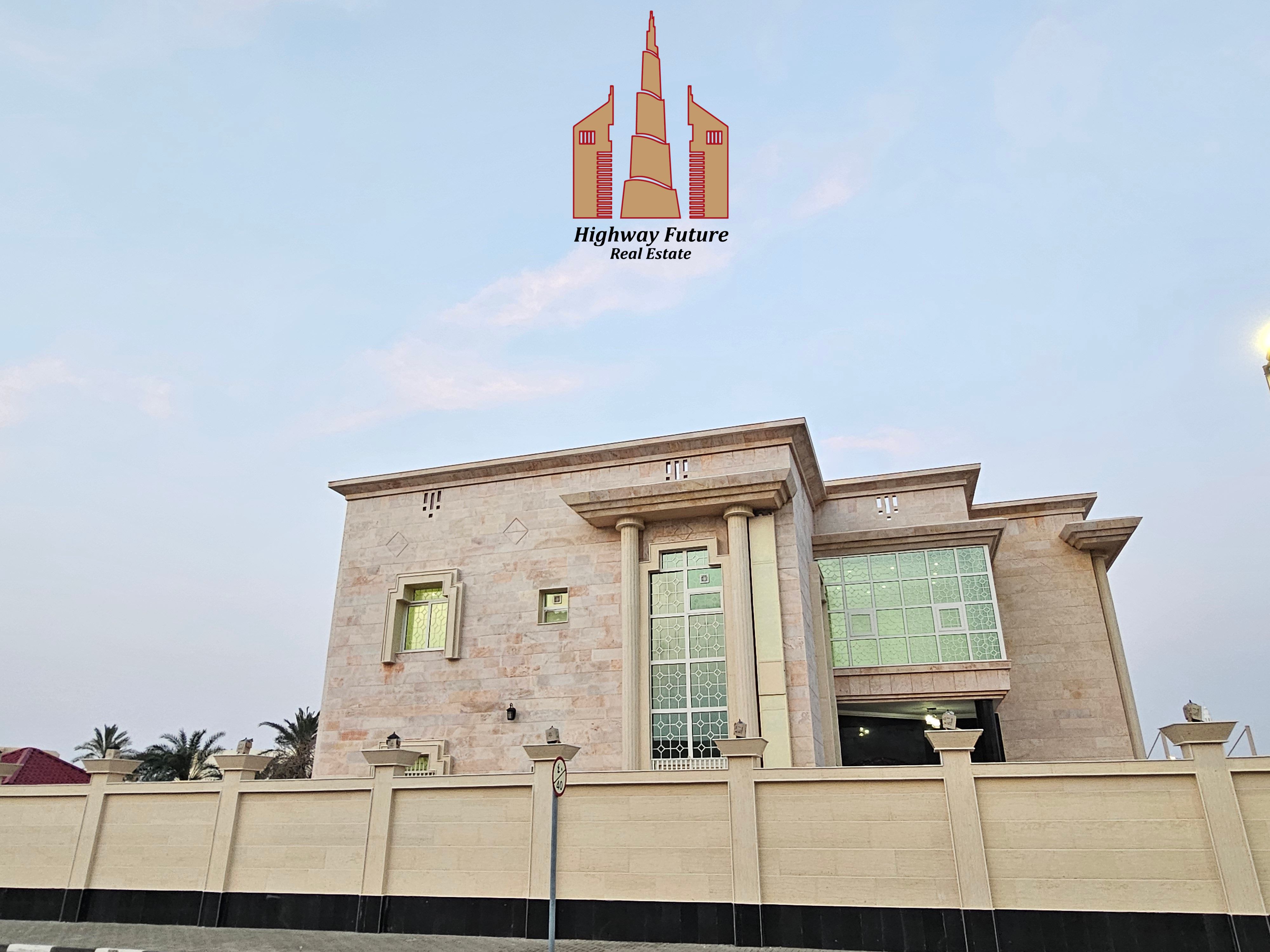 New Villa 7 Bed room 5 Master room 2 Hall Majlis Maids room store room parking big yard