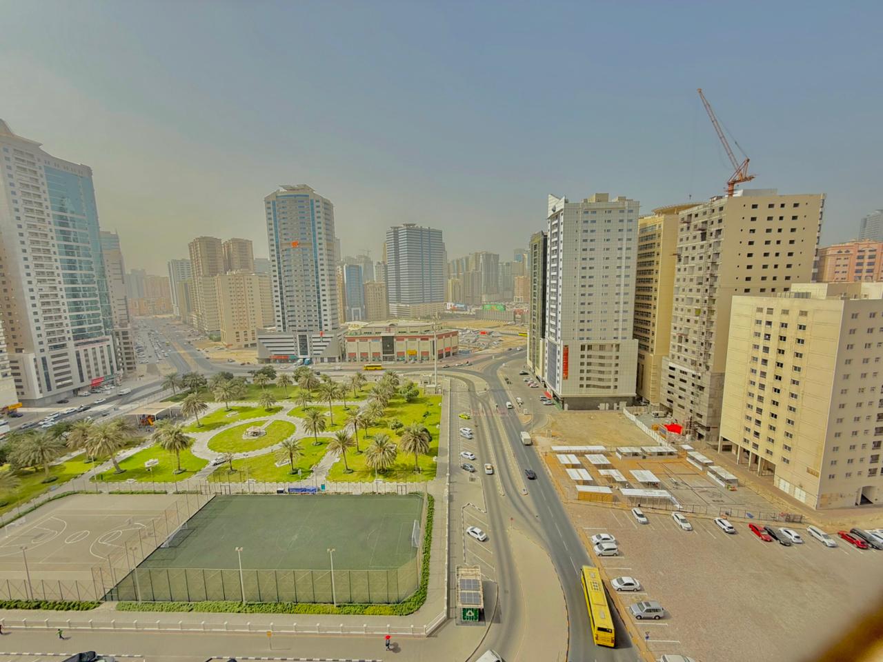 Good offer ,Luxury apartment 2bhk,parking free,Gym,pool,maintenance free,closed to Al Nahda a Sharjah park ,Only family building and good location.