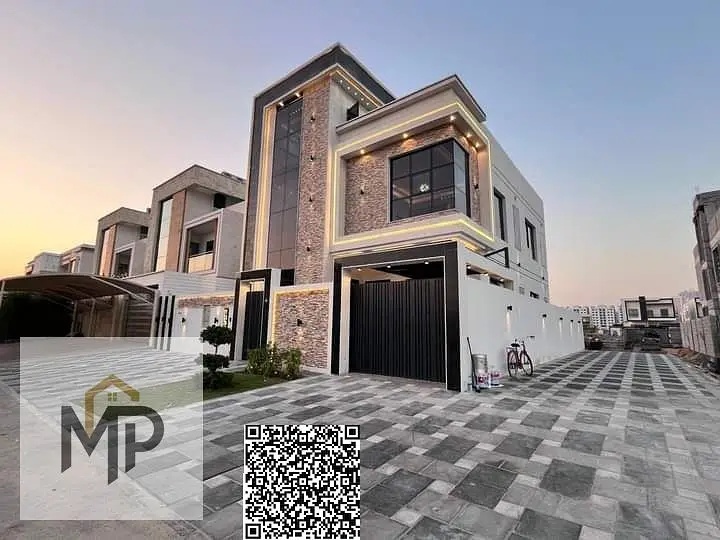 Modern luxury villa for sale in Al Yasmin - Ajman | High-end finishes and distinctive contemporary design
