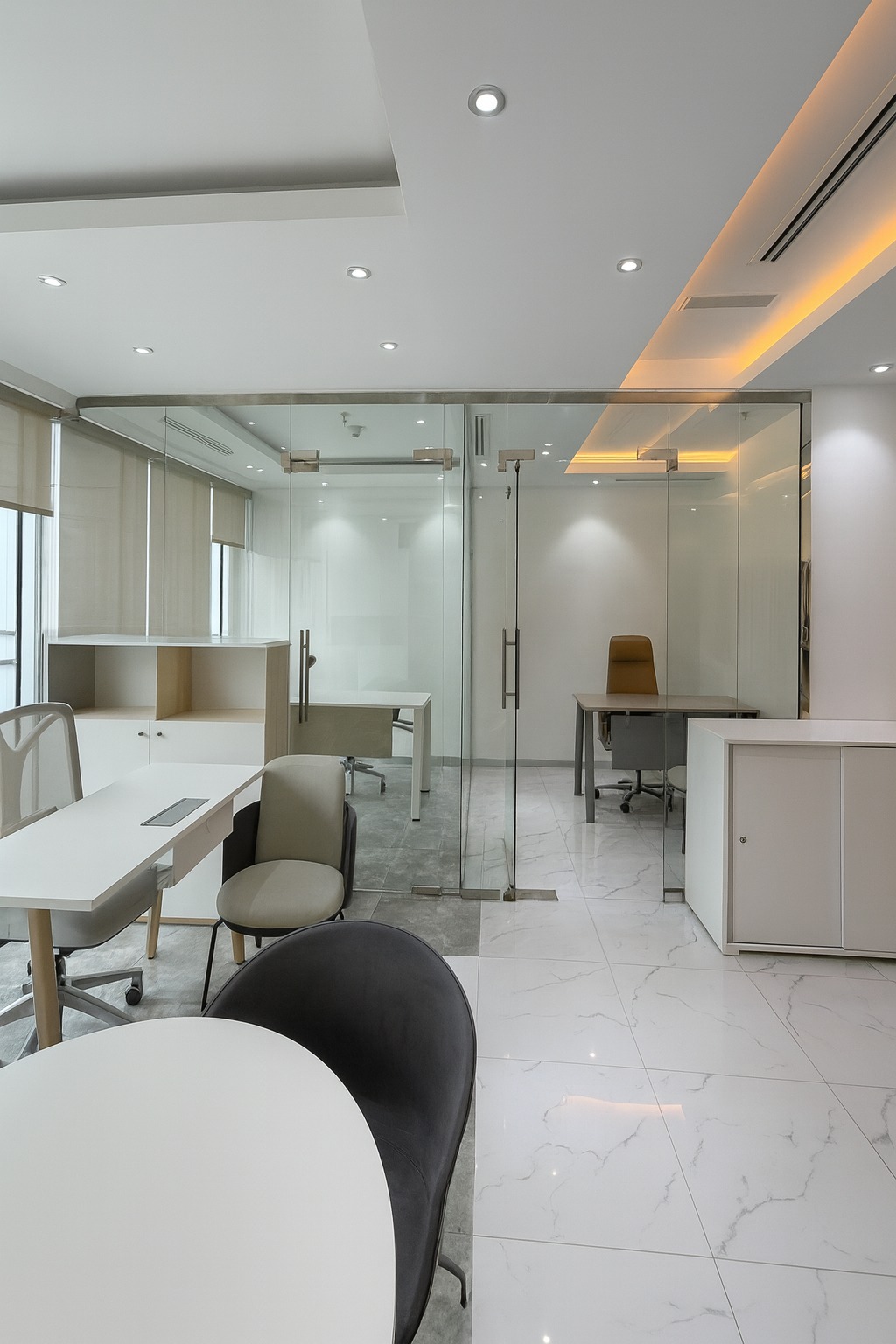 Furnished office space with Burj Khalifa view