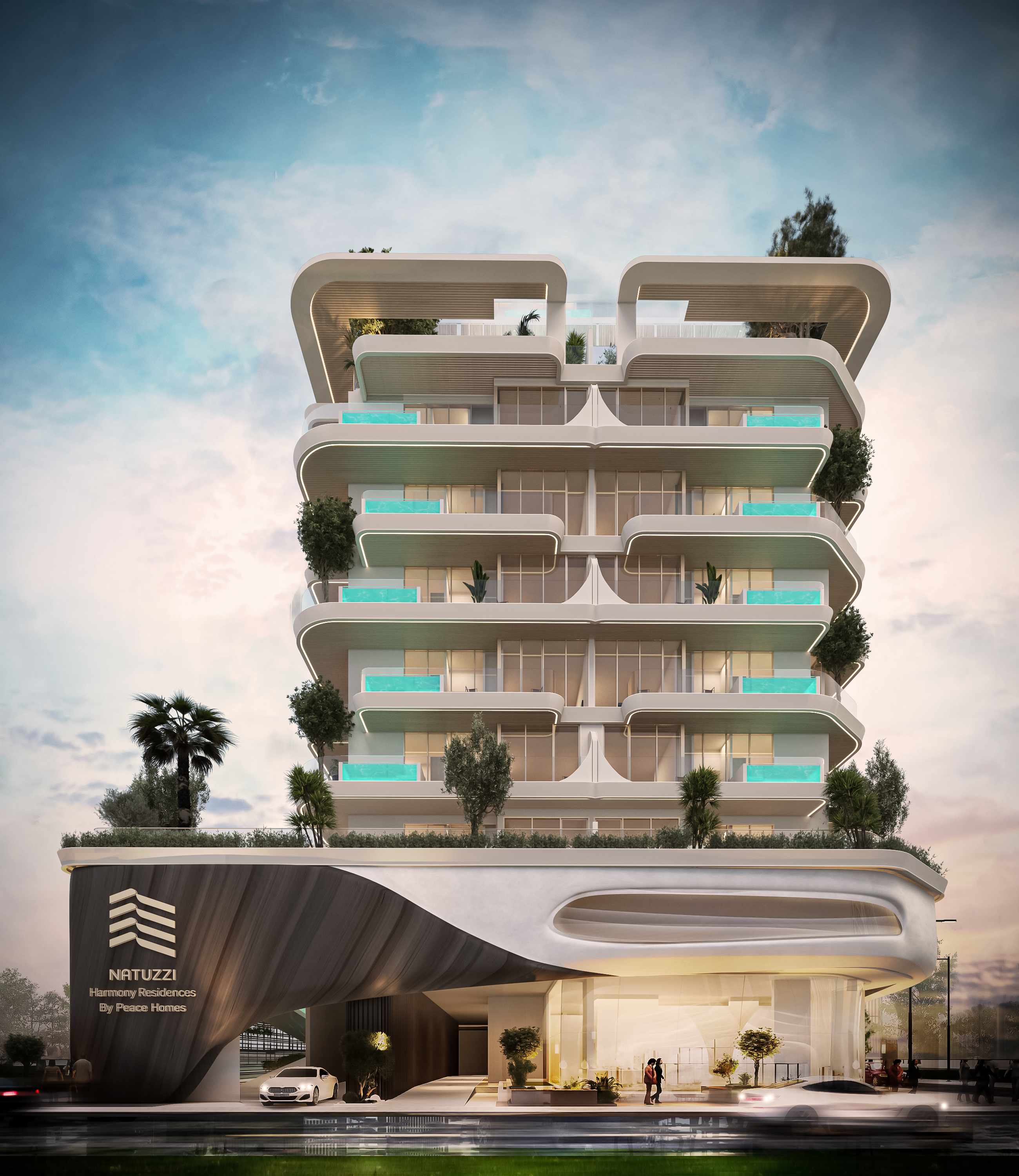 Luxury furnished 2BR with Private Pool – Natuzzi Harmoni