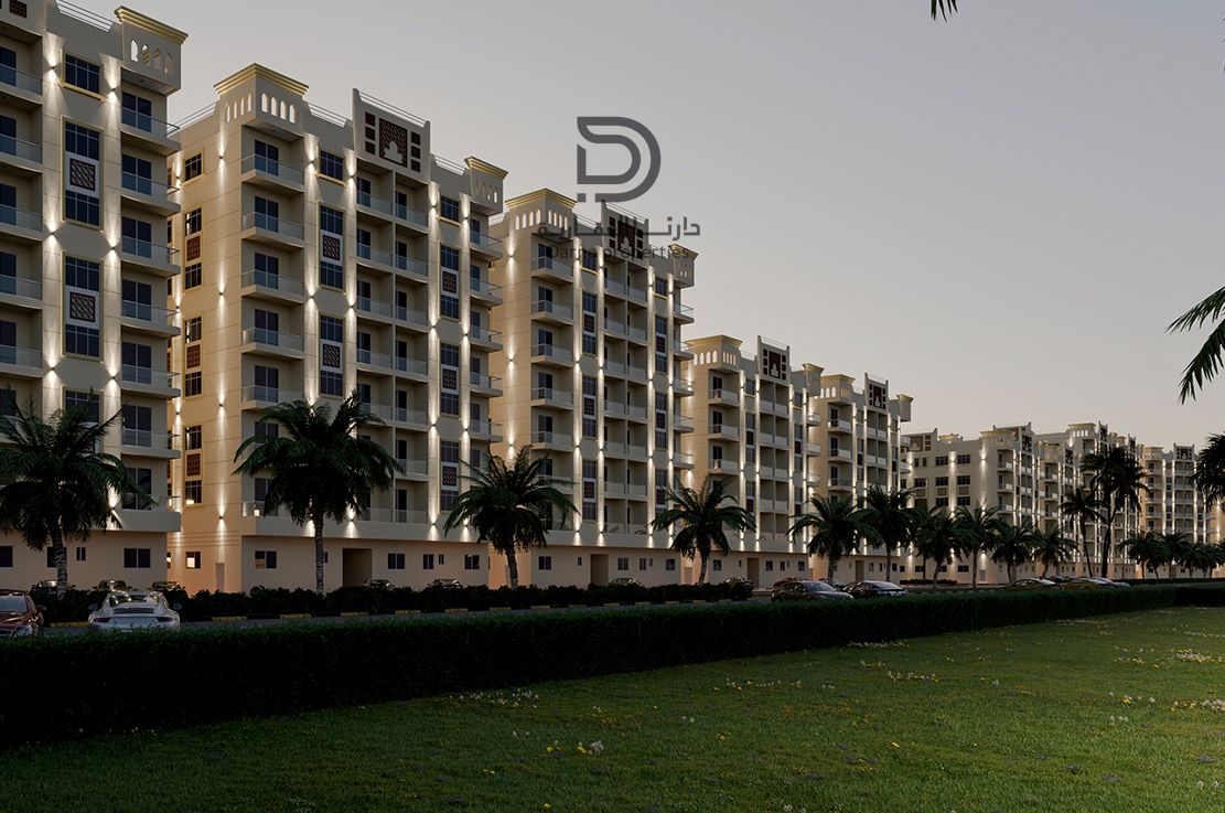 Two-Bedroom Apartment and hall Delivery Very Close | With Monthly Installment 7,500 | In Ajman Al Yasmeen Area Close to Sheikh Mohammed Bin Zayed Road, suitable for both living and investment | Selling In Installments.