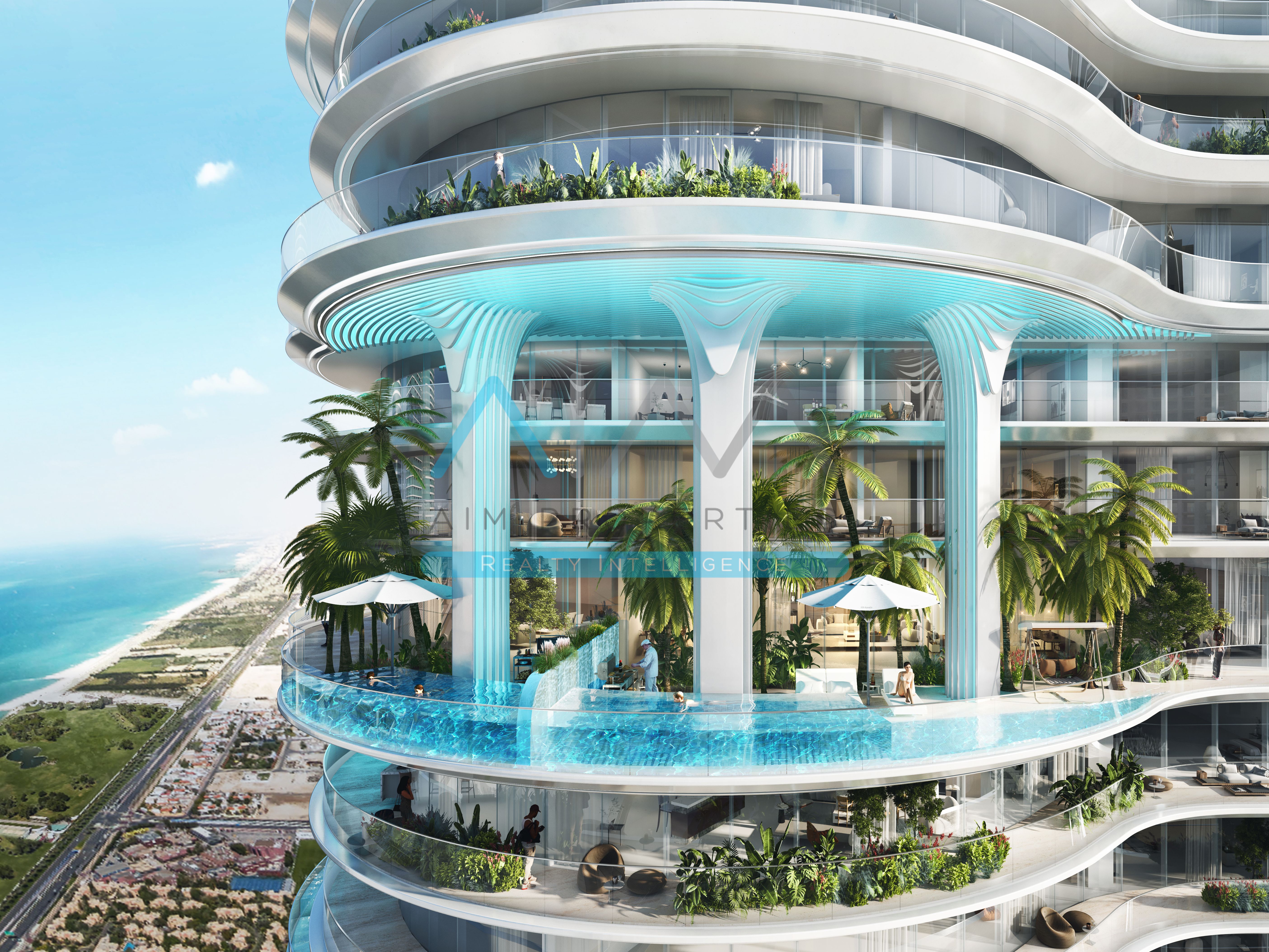 BEACH FRONT 4BR/PRIVATE POOL DAMAC CASA ULTRA LUXURY MODERN DESIGN APARTMENT FOR SALE