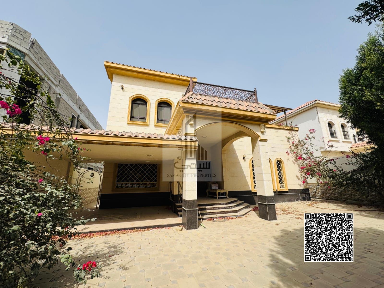 Distinctive villa in Al Rawda 1 | 5 master bedrooms + 2 living rooms + majlis + modern kitchen + maid's room + swimming pool | Custom design