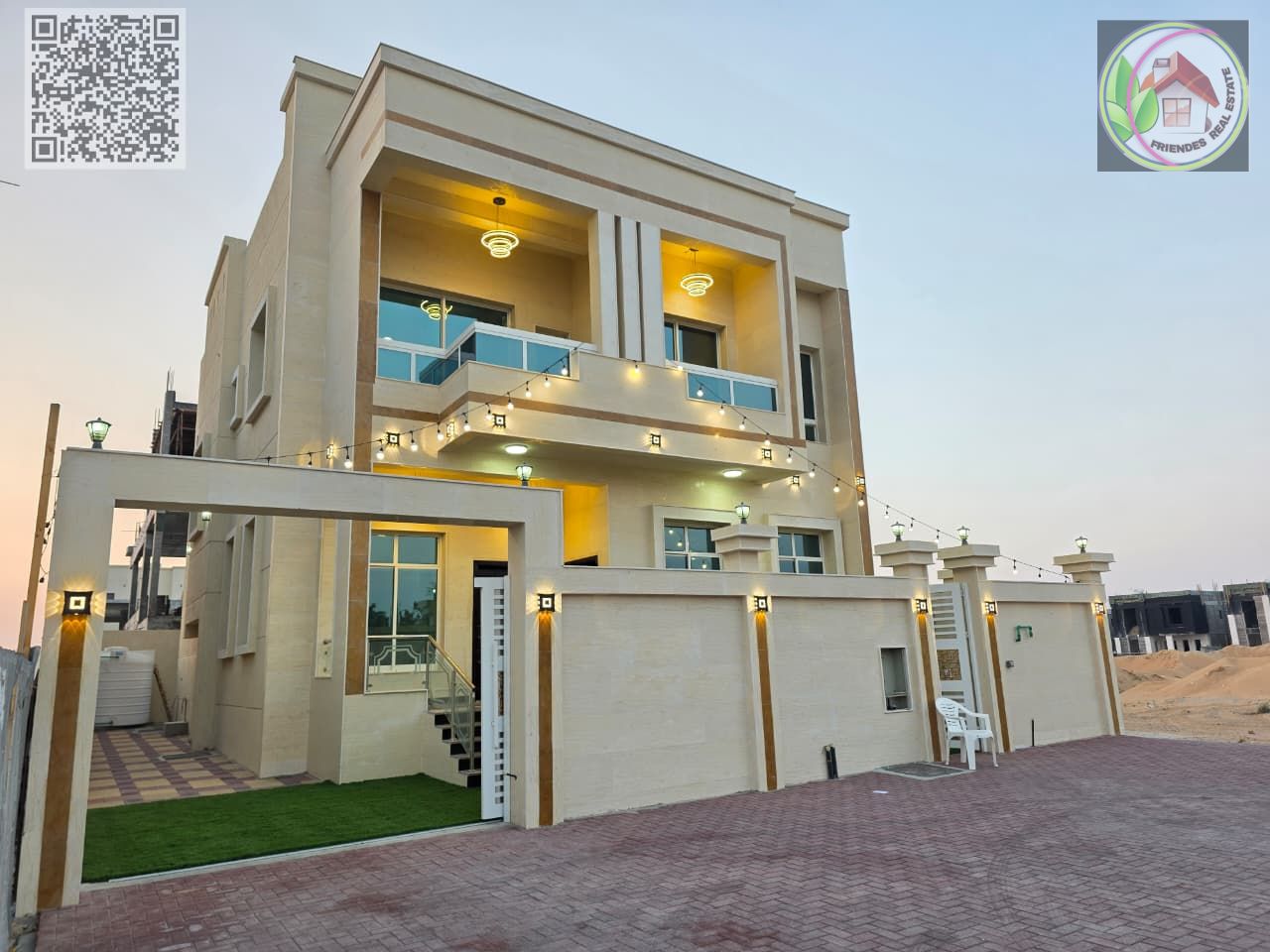 Villa in Al Helio 2, Ajman | Includes registration fees, electricity, and water | Freehold ownership for all nationalities | Close to the mosque and a