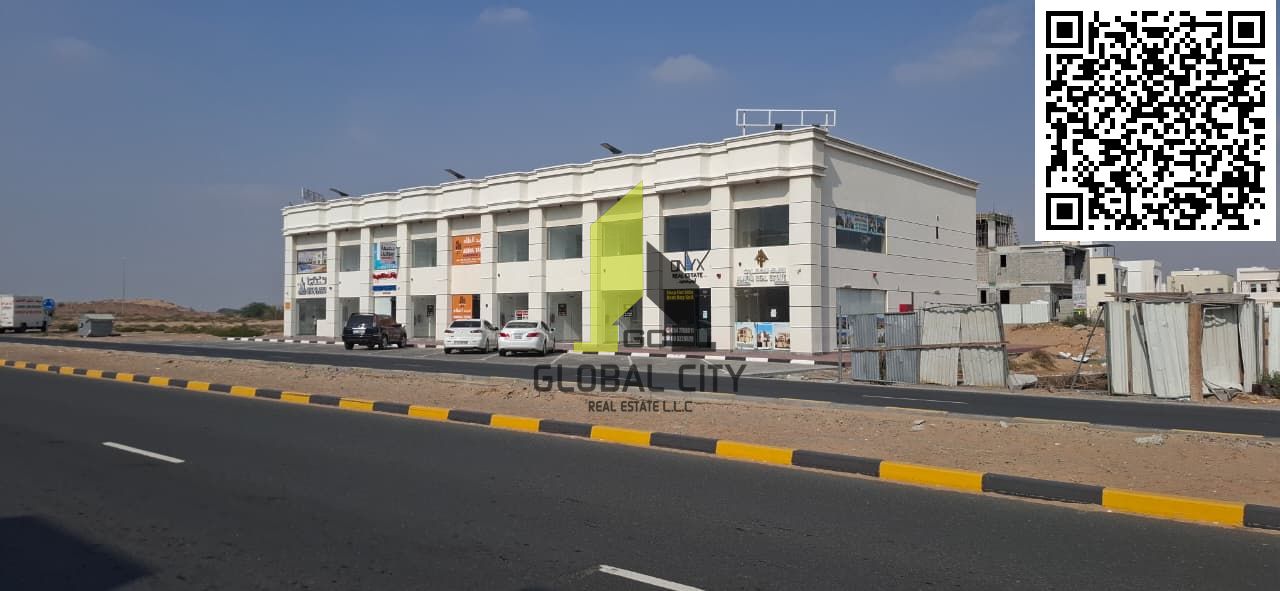 COMMERCIAL SHOP FOR RENT IN AL ZAHYA AJMAN , NEAR TO MOHD BIN ZAYED ROAD , READY TO MOVE IN SHOPS , TOTAL AREA SQFT 500 , G+M SHOPS , RENTAL 45,000 ,,