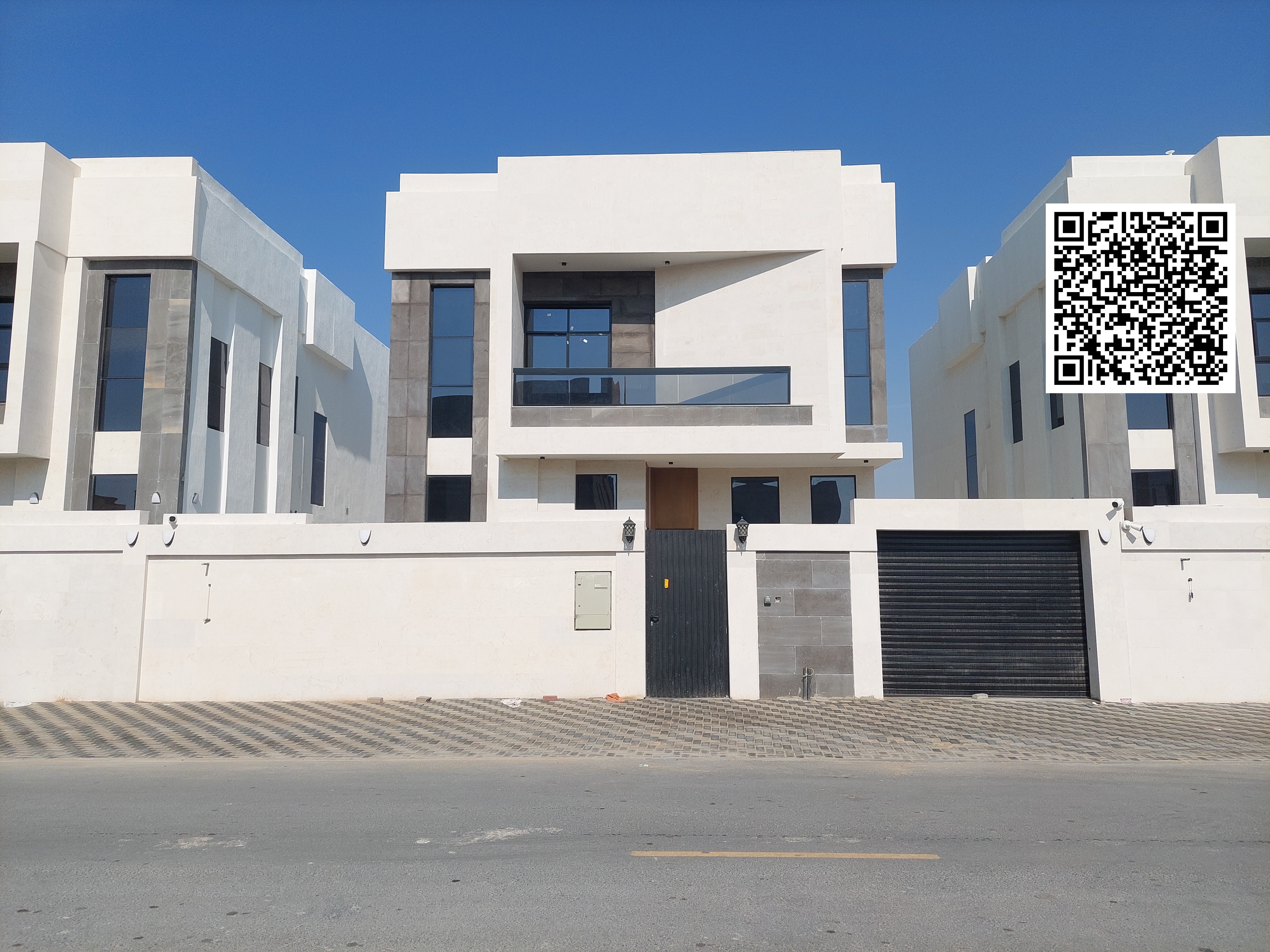 Modern villa for sale, registration fees included, with bank financing available.