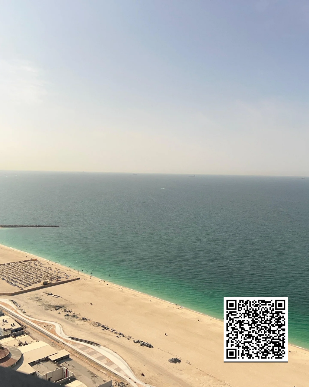 Spacious 2BHK Sea View Apartment for Yearly Rent in Corniche Tower