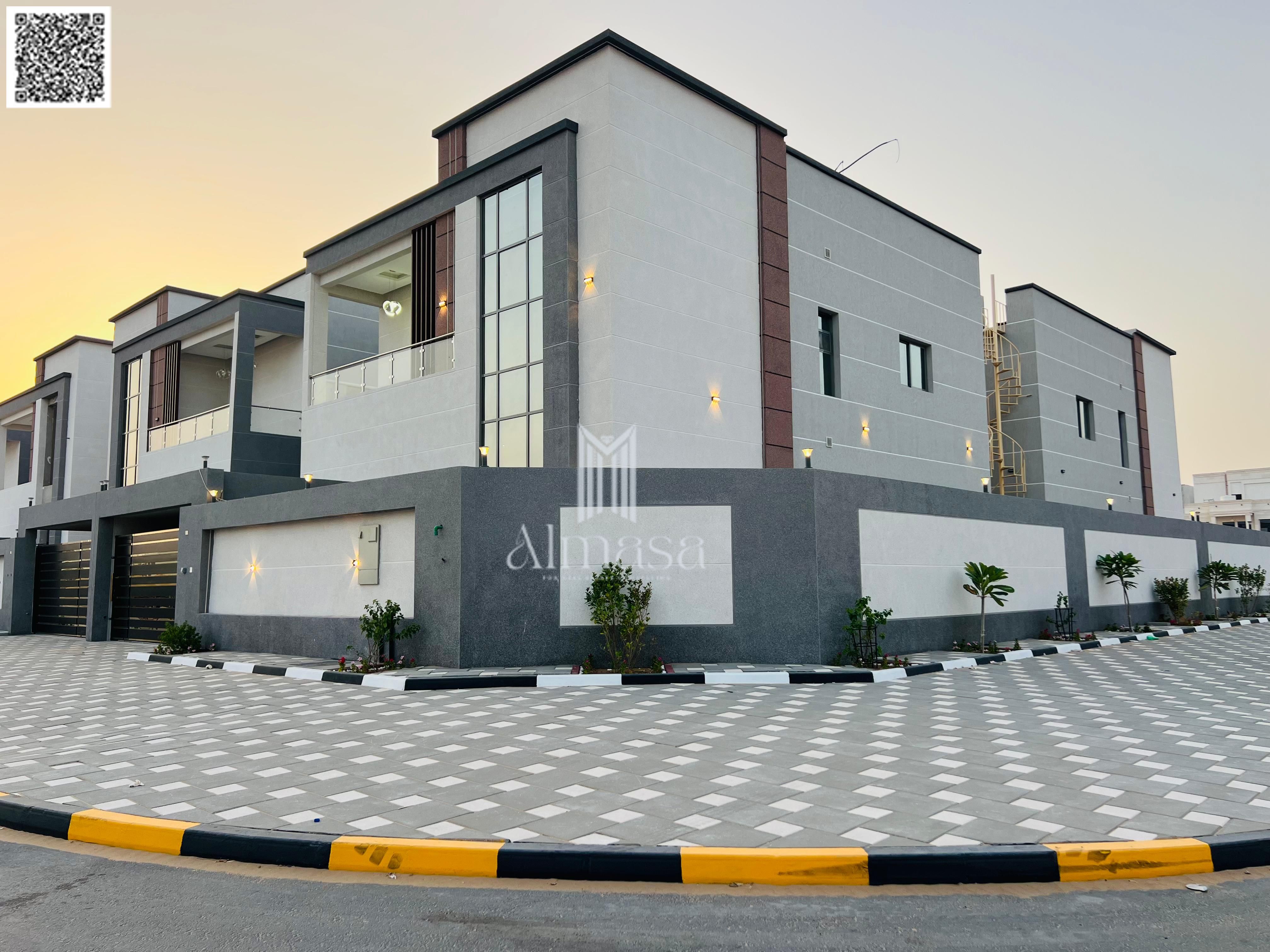 Luxury Corner Villa for Sale in Al Helio – Ajman | Facing Azha Project | 4 Master Bedrooms + Preparatory Kitchen | AED 2,100,000 – Including All Fees