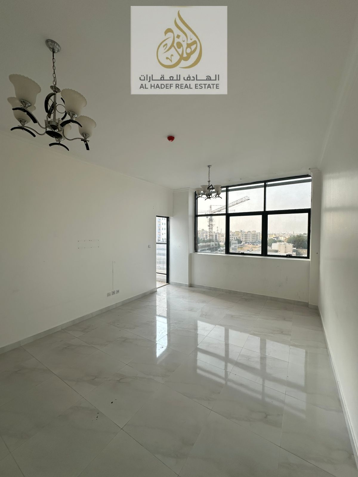 Two bedrooms and a living room with a gym, swimming pool, and parking. Annual rent. Excellent finishing.