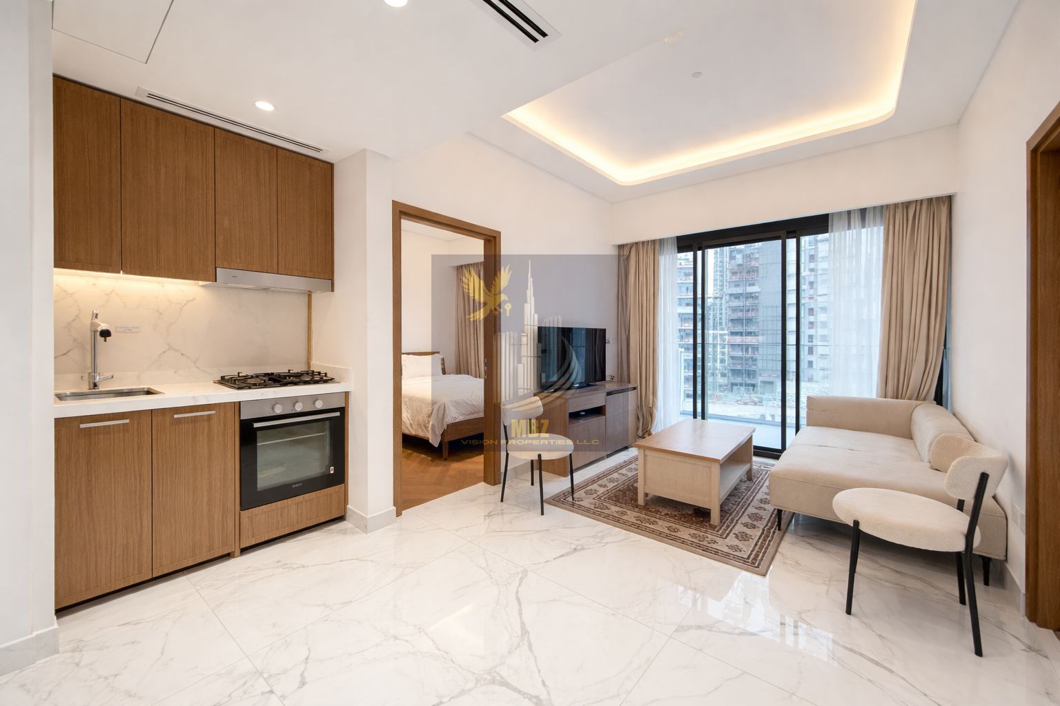 Chiller Free 2BR | Fully Furnished | Pool View | Azizi Riviera 61