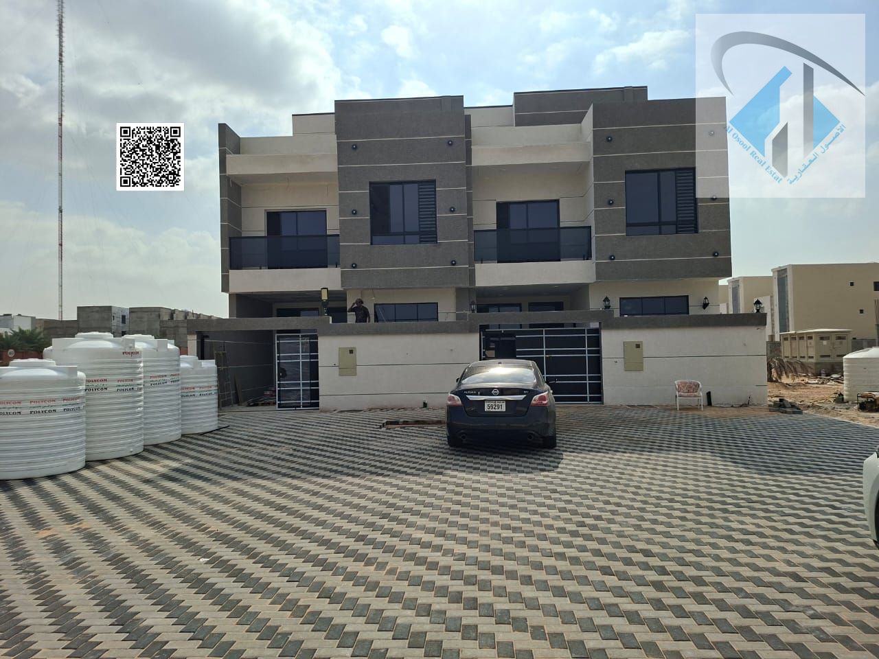Villa for sale directly from the owner at a bargain price and without a down payment. A modern villa near the mosque, one of the most luxurious villas