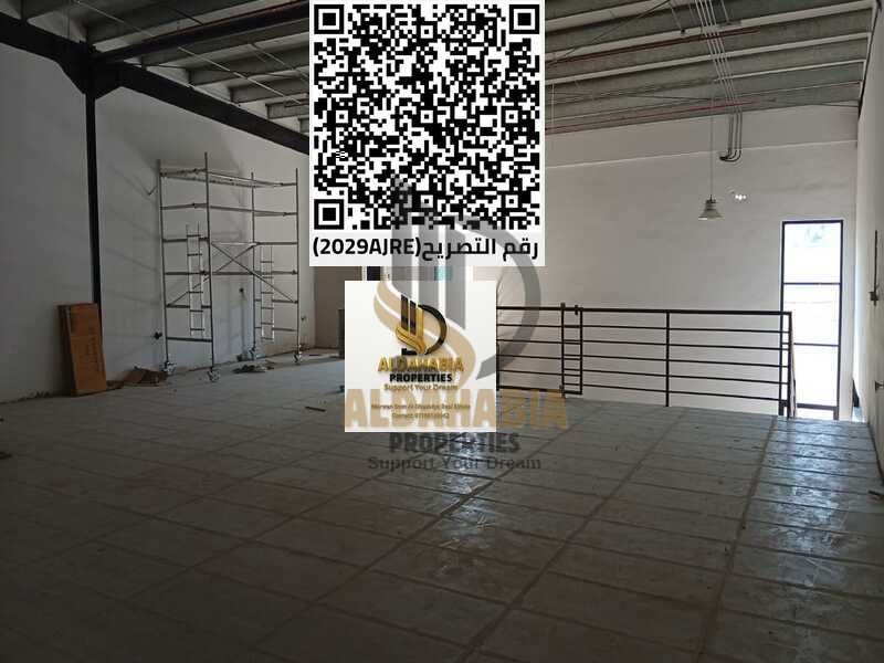 Annual warehouse for rent in Al Jurf Industrial Area 2 Ajman with a practical location suitable for various commercial and industrial activities