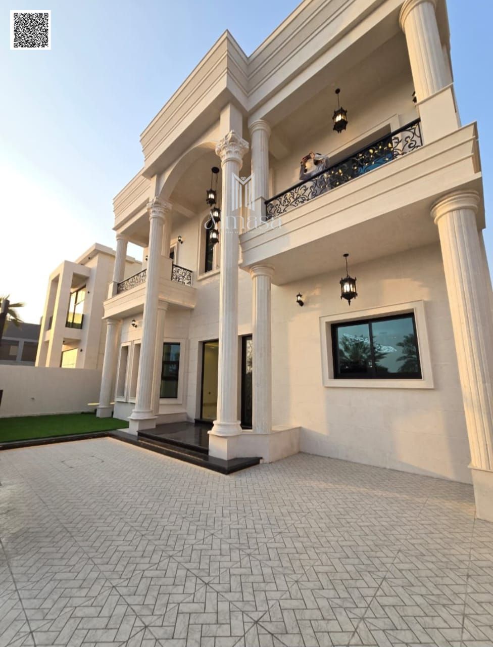 Luxury Villa for Sale in Al Alia – Ajman | 5 Master Bedrooms | AED 3,000,000 Including Water, Electricity & Central A/C | Plot Area: 4,450 sq. ft | Neg