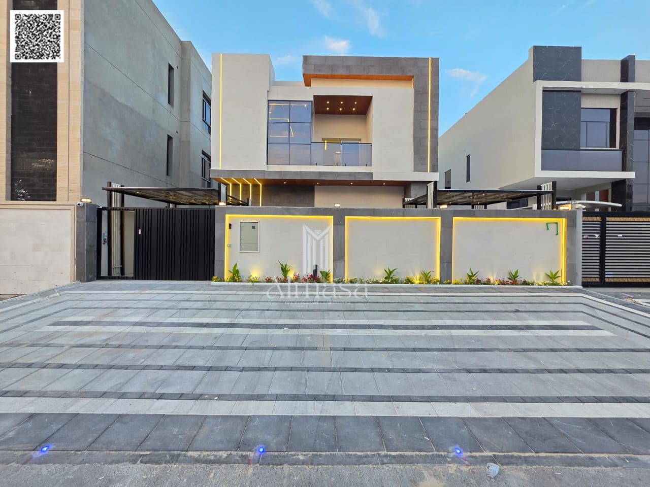 A golden opportunity to own a European-style villa with a large yard + registration fees included + prime location opposite Azha Compound