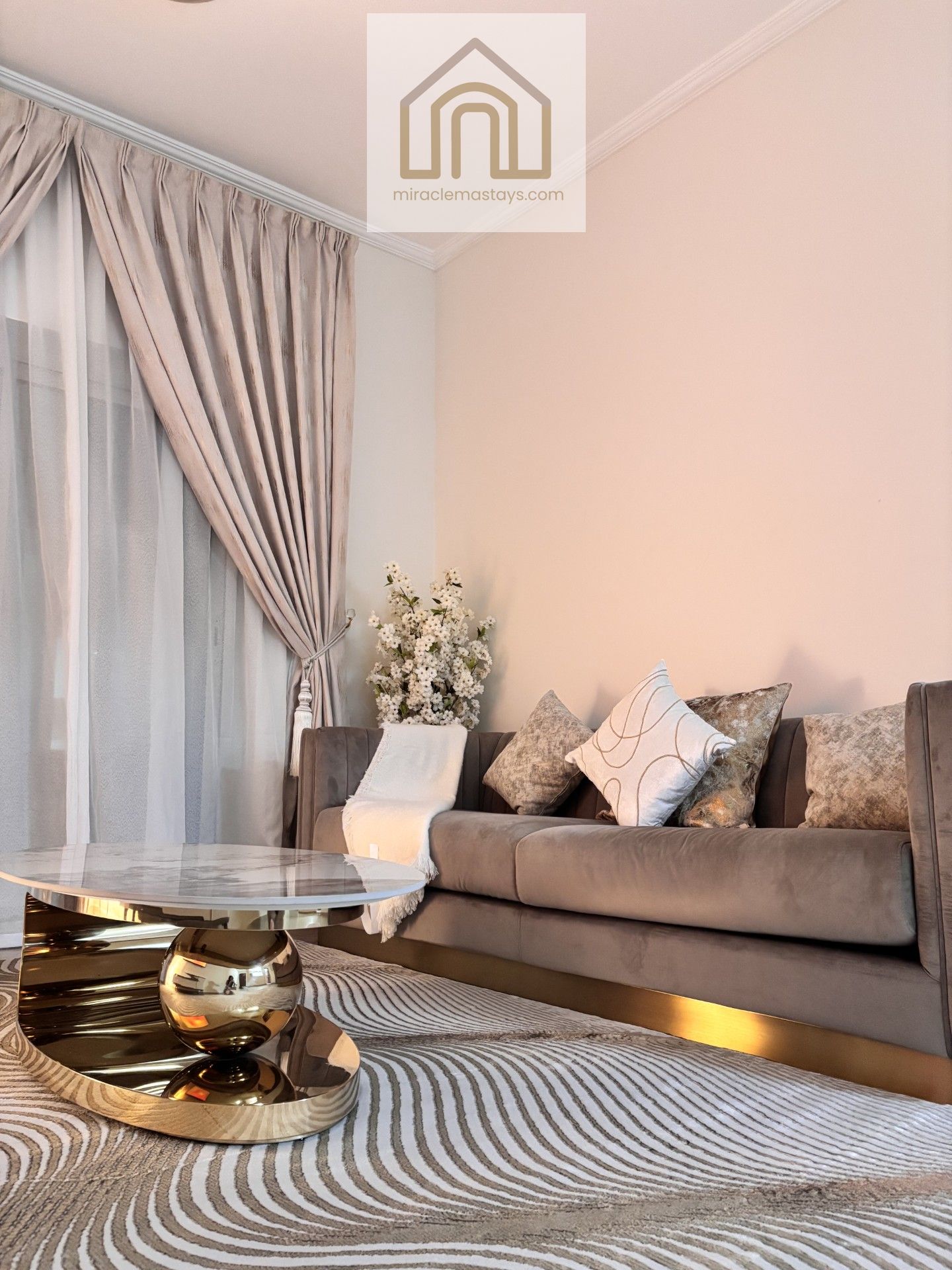 Elegant 2BR Holiday Home | Hotel-Style Comfort | Al Barsha 1